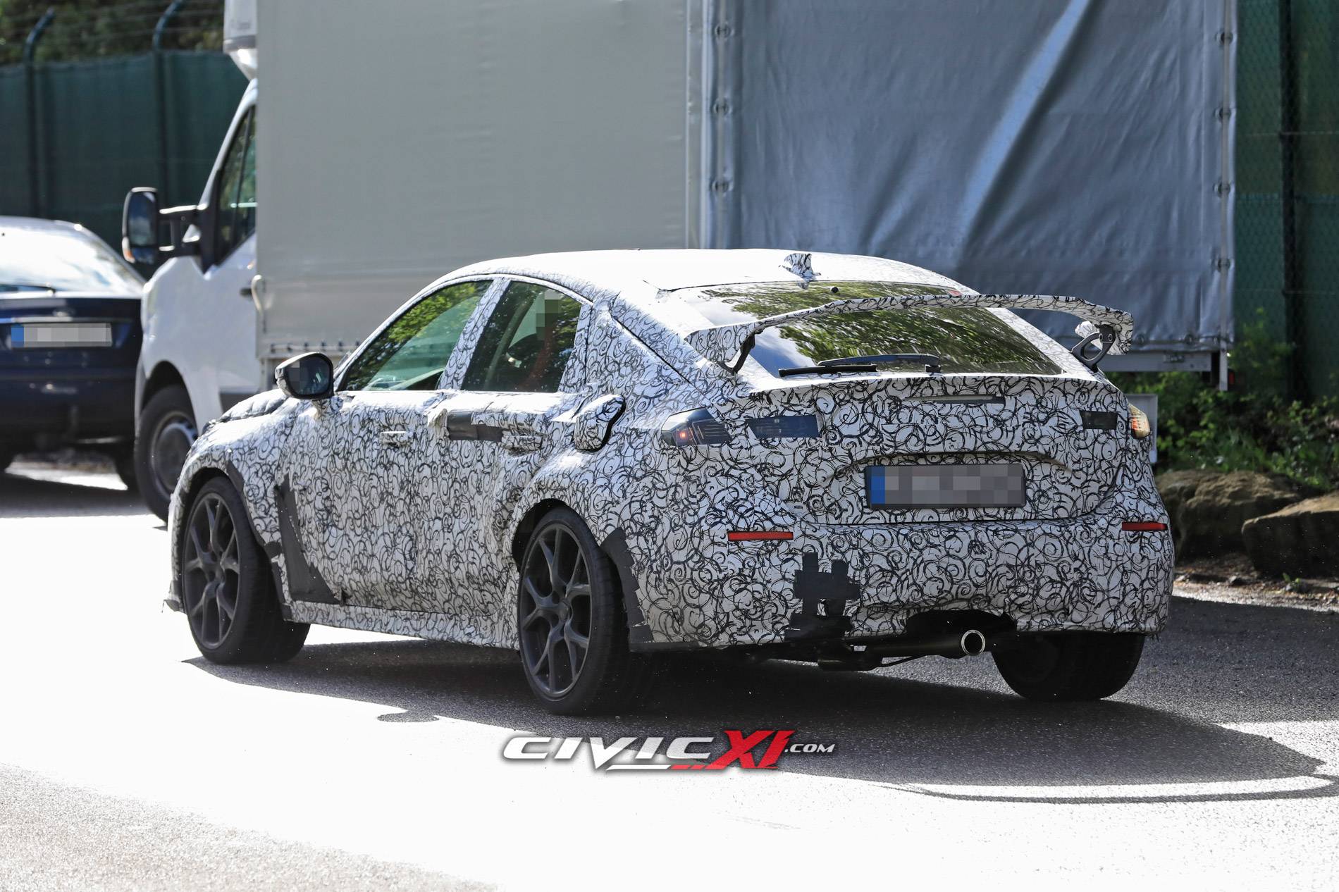 11th Gen Honda Civic 2022 Civic Type R Spied in Best Looks Yet! ? 2022 Civic Type R Hatchback Spied 15