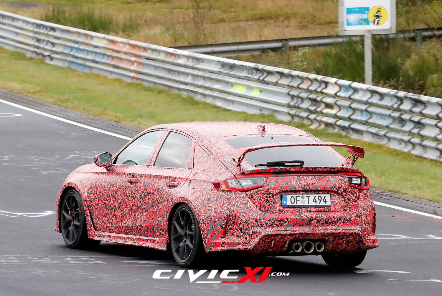11th Gen Honda Civic ? First Video of 2023 Civic Type R Track Testing at Nurburgring! 2022-civic-type-r-nurburgring-track-testing-15