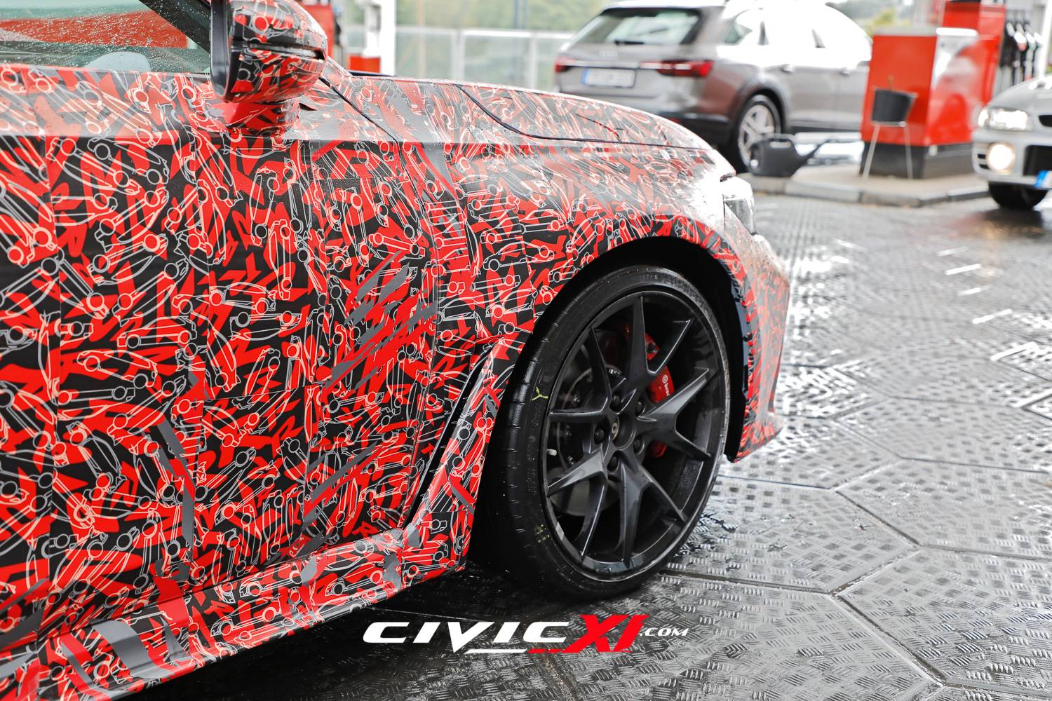 11th Gen Honda Civic ? 2022 Civic Type R Spied Inside & Out (First Interior Shots)! 265/30/19 tires revealed. 2022-civic-type-r-spied-interior-first-look-exterior-closeups-15