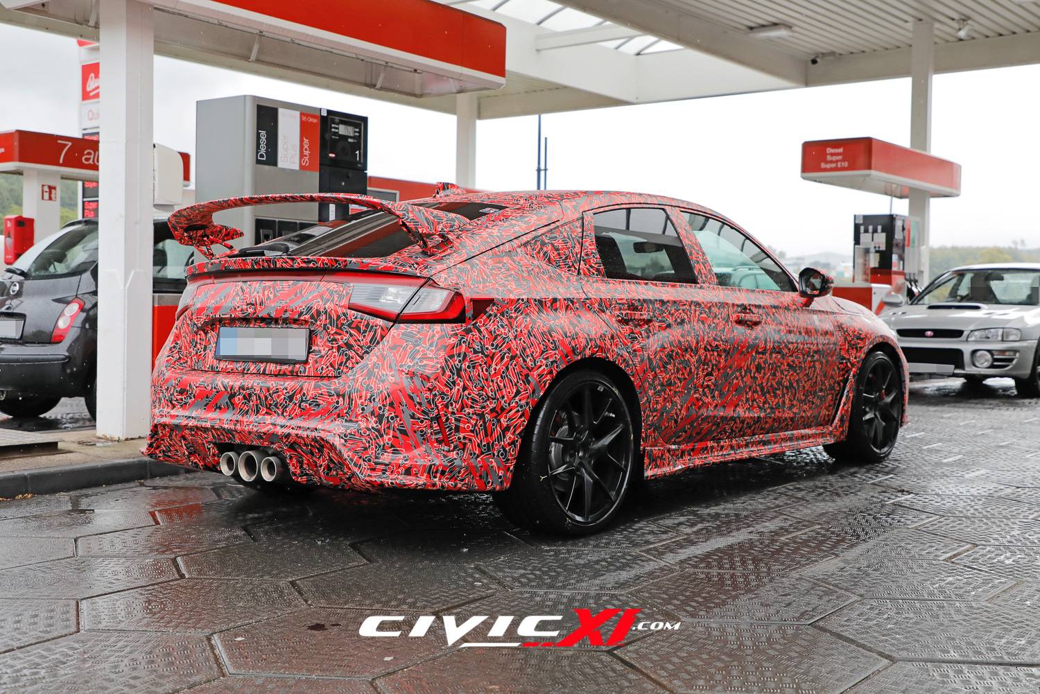 11th Gen Honda Civic ? 2022 Civic Type R Spied Inside & Out (First Interior Shots)! 265/30/19 tires revealed. 2022-civic-type-r-spied-interior-first-look-exterior-closeups-18