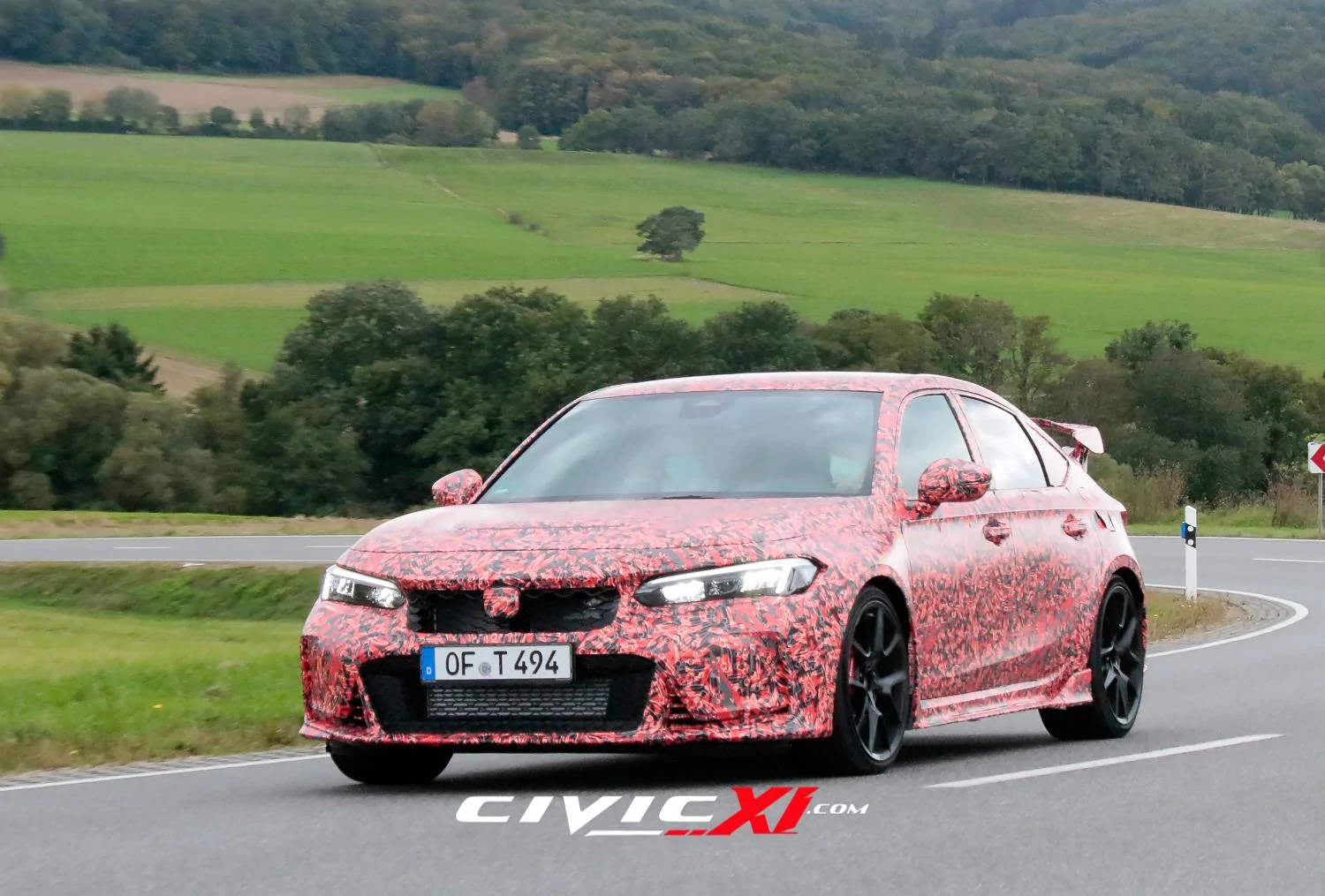 11th Gen Honda Civic 2022 Civic Type R spied testing near Nürburgring ahead of next week's track testing! 2022-civic-type-r-spied-near-nurburgring-4