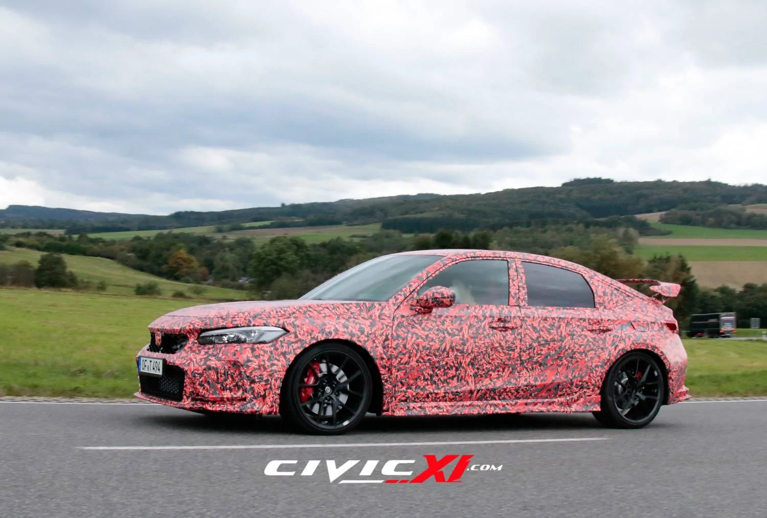 11th Gen Honda Civic 2022 Civic Type R spied testing near Nürburgring ahead of next week's track testing! 2022-civic-type-r-spied-near-nurburgring-5