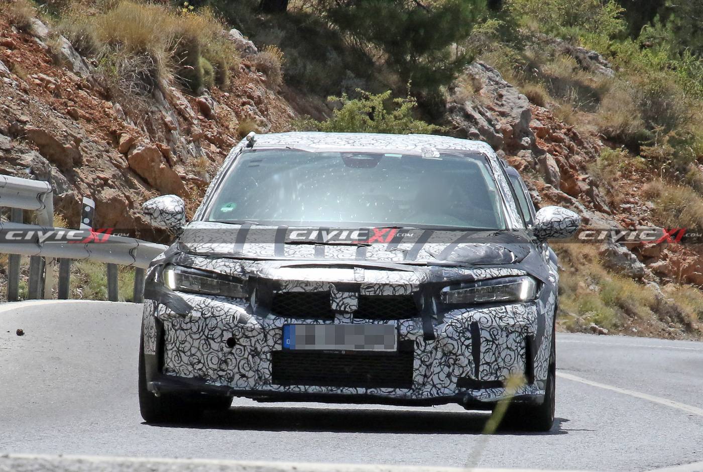 11th Gen Honda Civic Next Civic Type R Spied Testing in Southern Europe 2022-civic-type-r-testing-europe-11