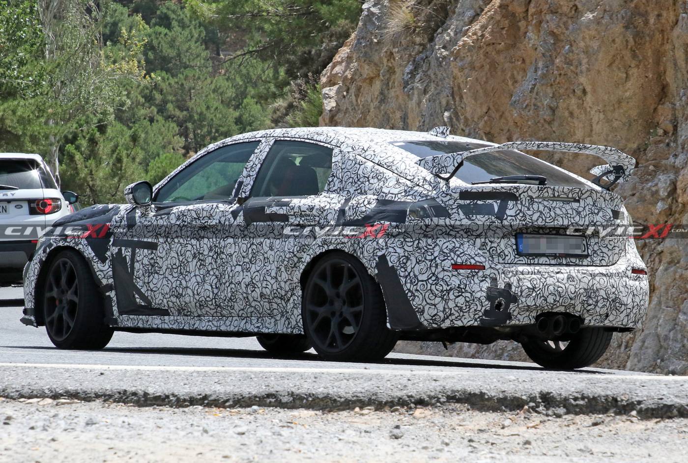 11th Gen Honda Civic Next Civic Type R Spied Testing in Southern Europe 2022-civic-type-r-testing-europe-18