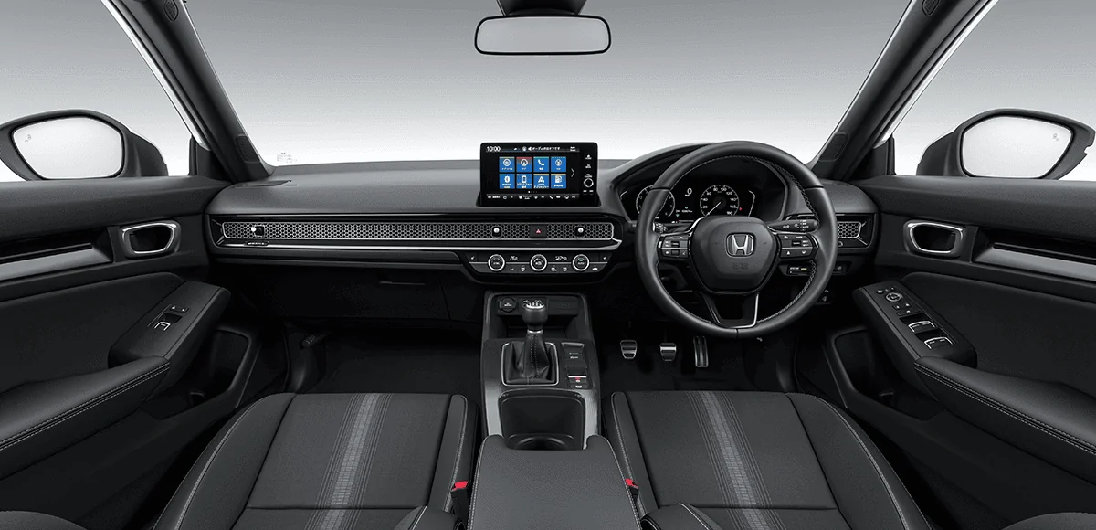 11th Gen Honda Civic First look @ manual transmission shifter from new Hatchback 2022-honda-civic-hatch-manual-japan-1-png