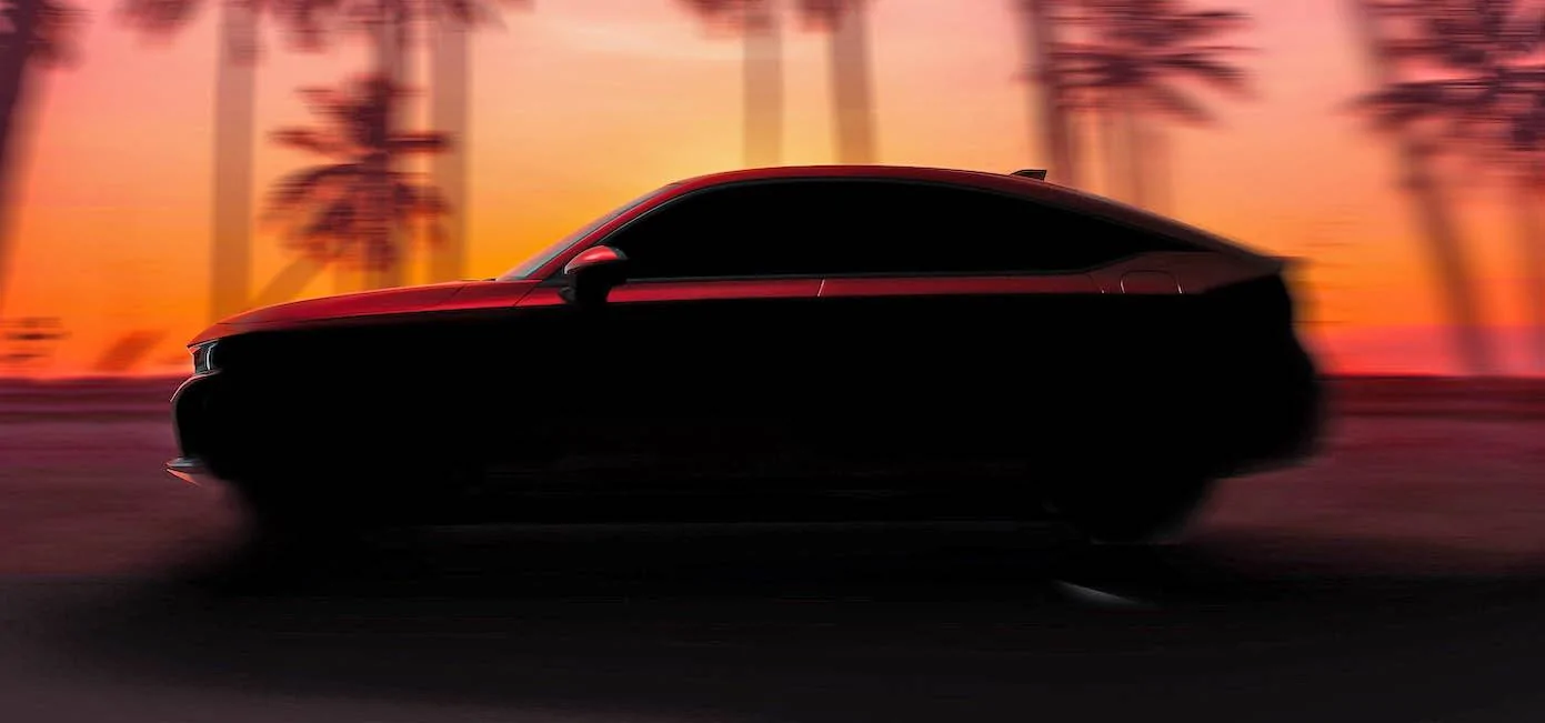11th Gen Honda Civic All-New 2022 Honda Civic Hatchback Teased Ahead of Global Debut on June 23! 2022 Honda Civic Hatchback Teaser