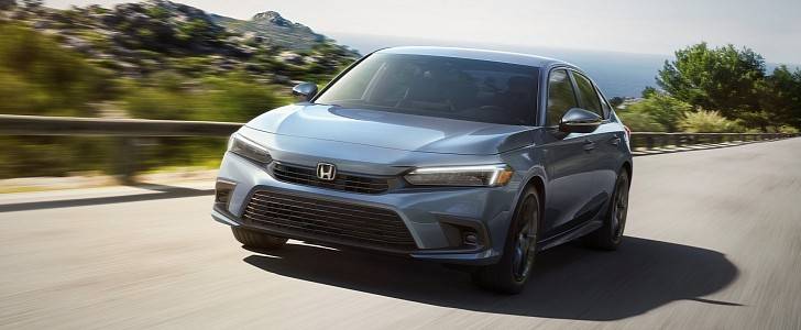 11th Gen Honda Civic Morning Mist Blue 2022 Civic Real-World Sighting 2022-honda-civic-sedan-arrives-with-two-engines-four-trims-and-better-mileage-160256-7