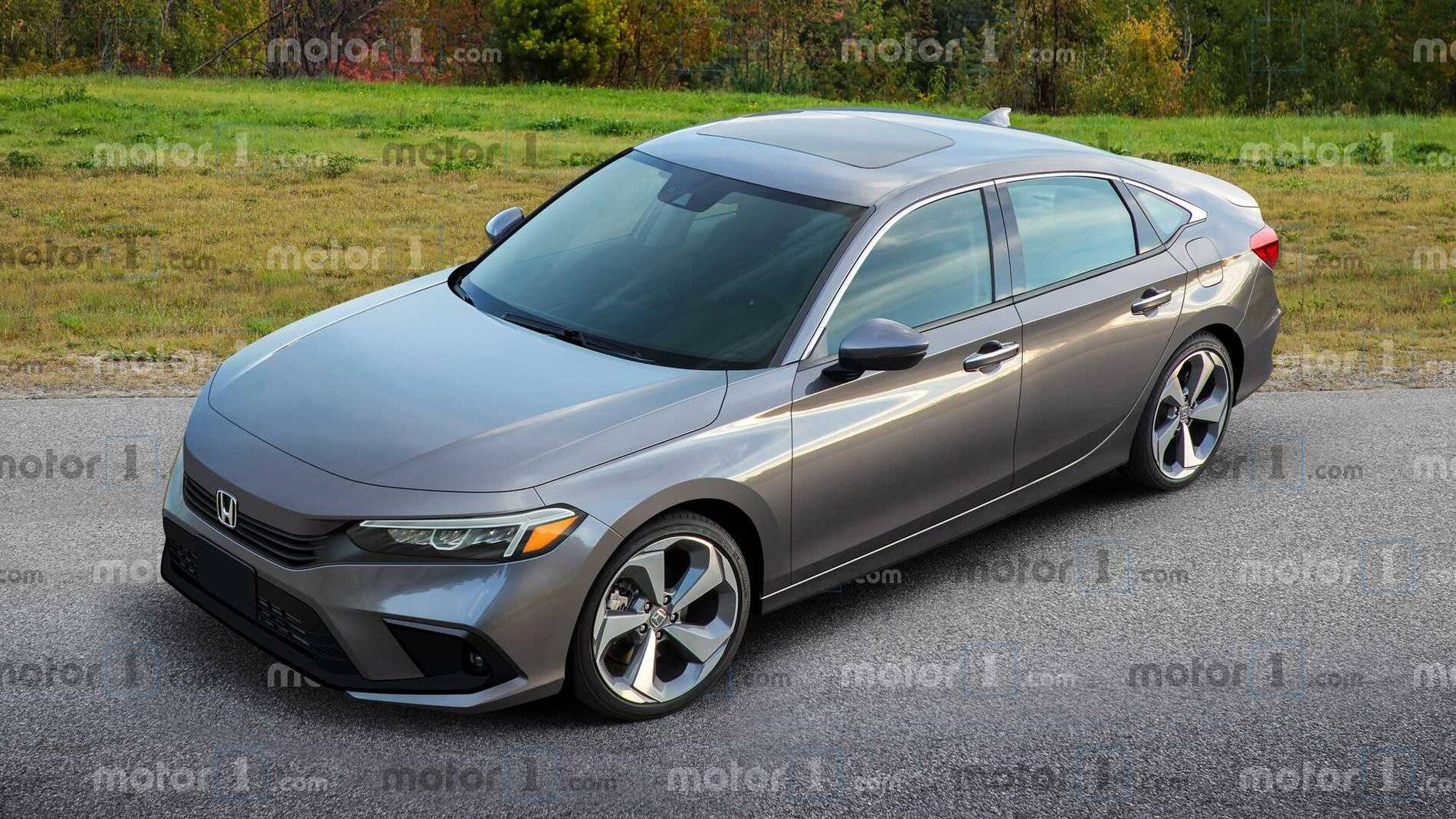 11th Gen Honda Civic New 2022 Civic XI Sedan Renderings (Motor1) 2022-honda-civic-sedan-renderin