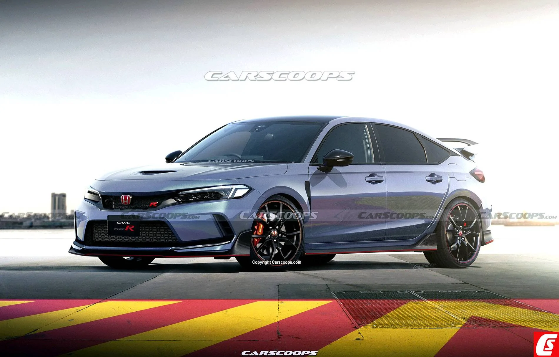 11th Gen Honda Civic 2022 Civic Type R spied testing near Nürburgring ahead of next week's track testing! 2022-Honda-Civic-Type-R-CarScoops-1-1