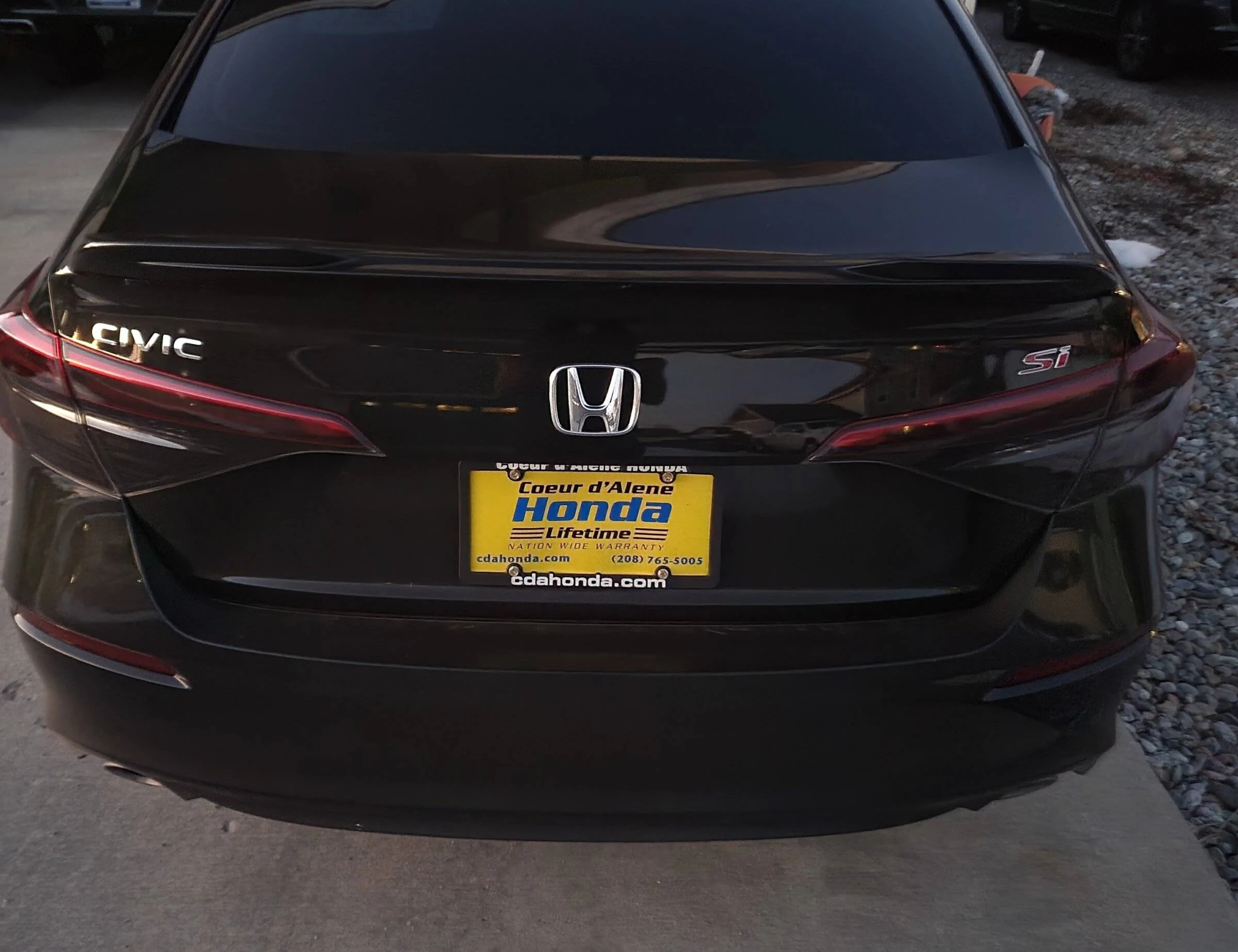 11th Gen Honda Civic Black 2022 Si delivered. Need ideas for wheels / rims 20220127_170830