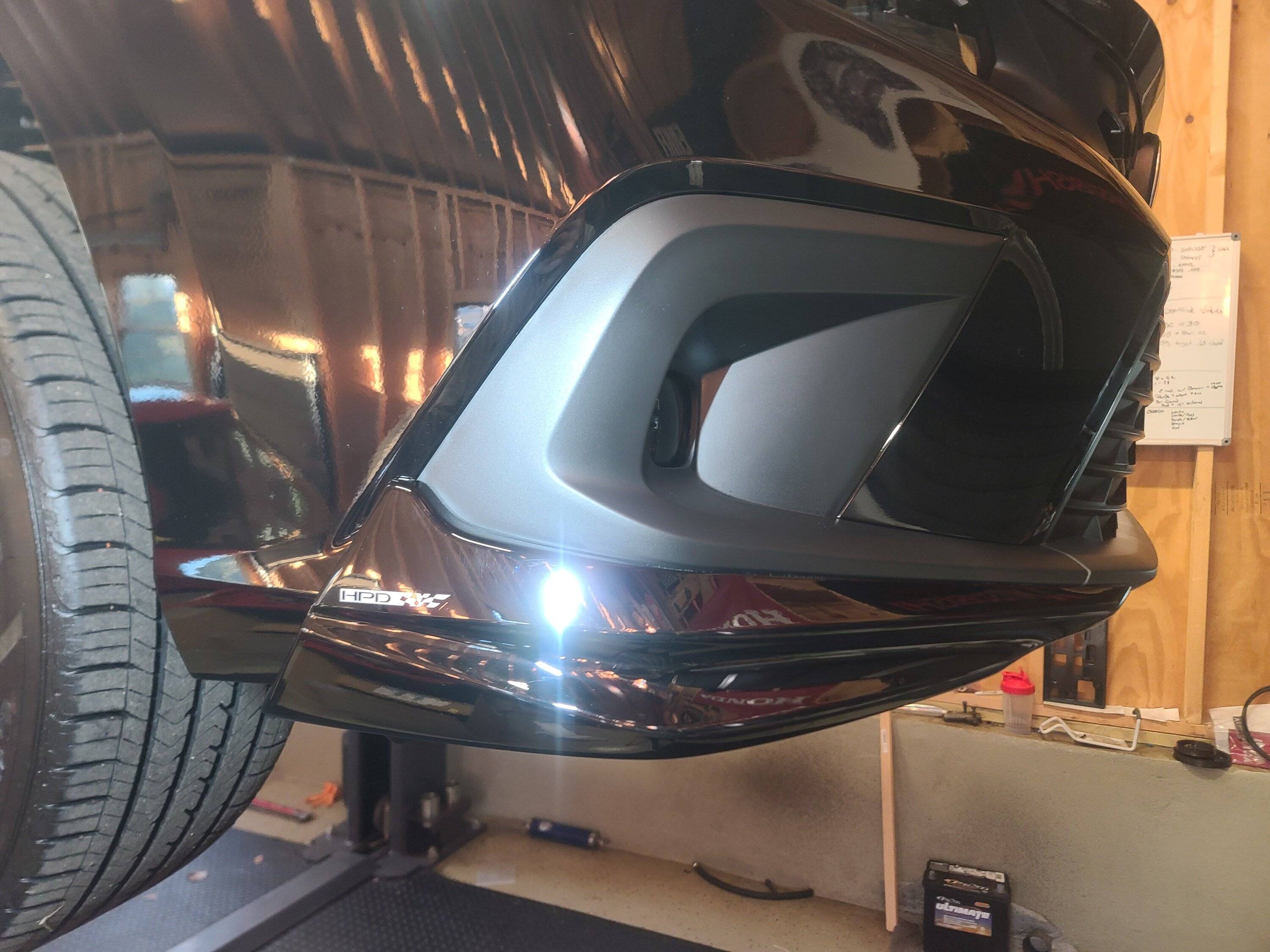 11th Gen Honda Civic An easier way to install HPD front under body spoiler 2022+ 20221221_154021