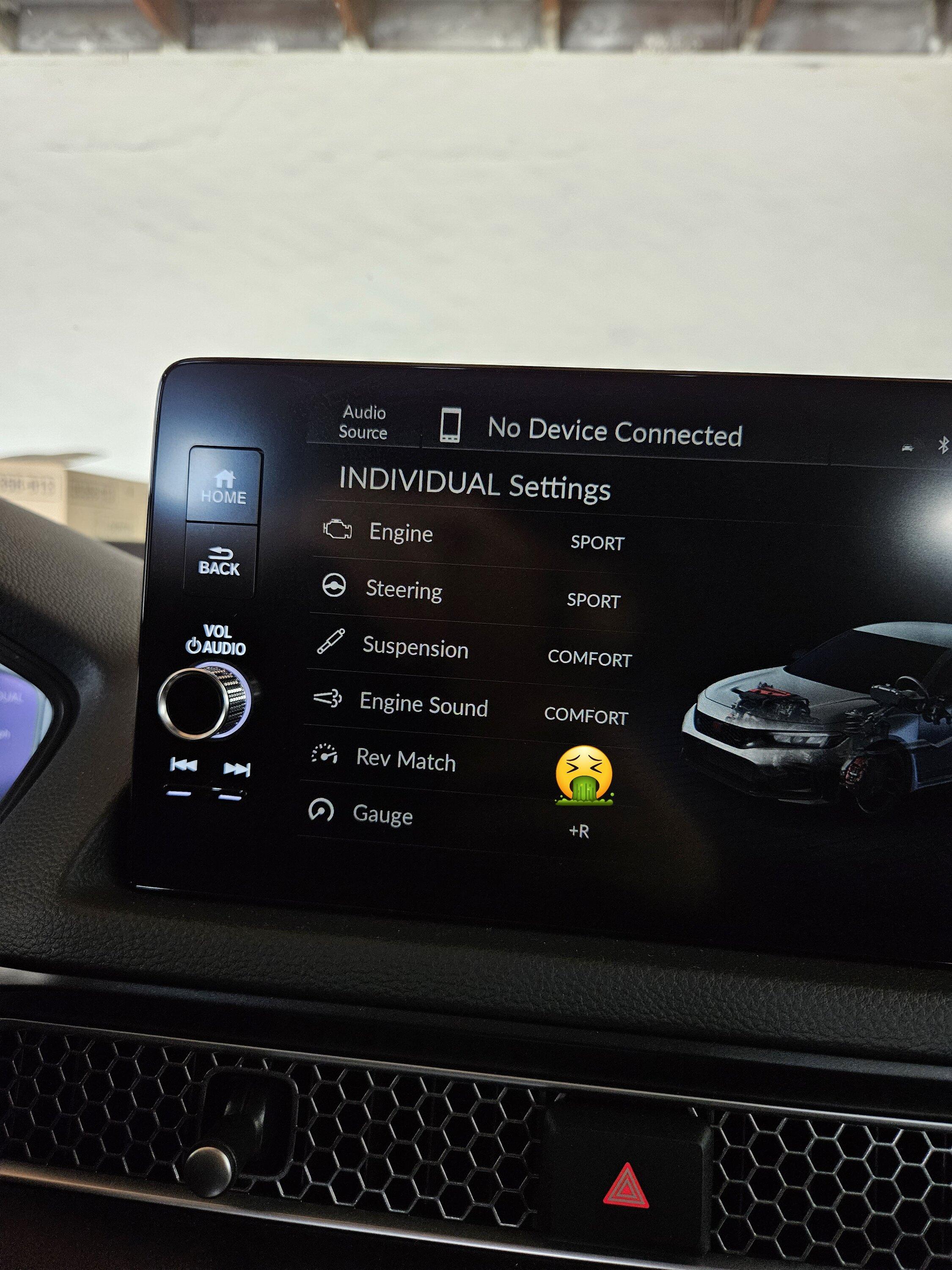 11th Gen Honda Civic FL5 stock exhaust valve: Fuse pulled/always open - exterior sound clips 20230406_123637