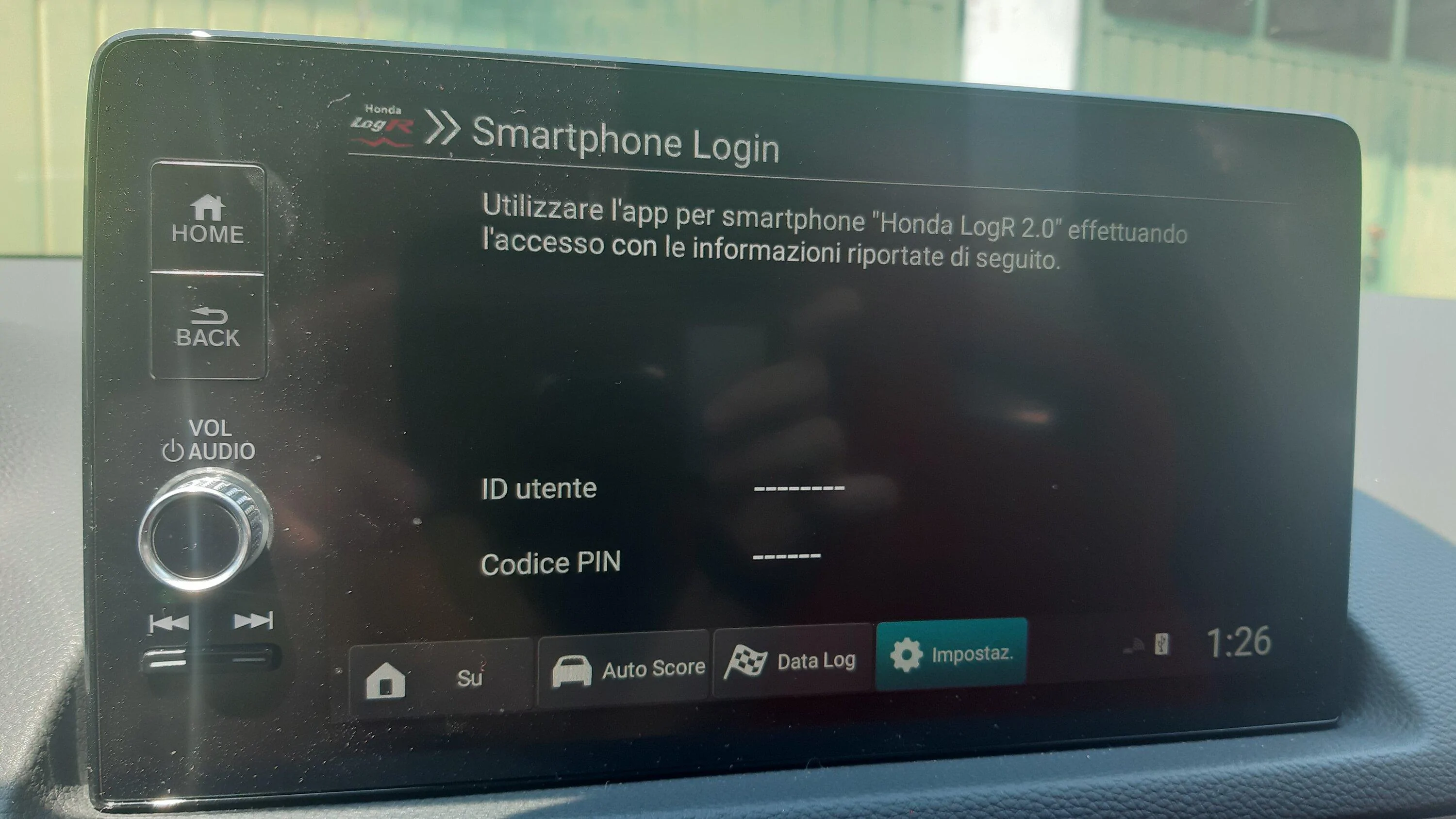 11th Gen Honda Civic LogR: User ID / PIN 20230601_132657