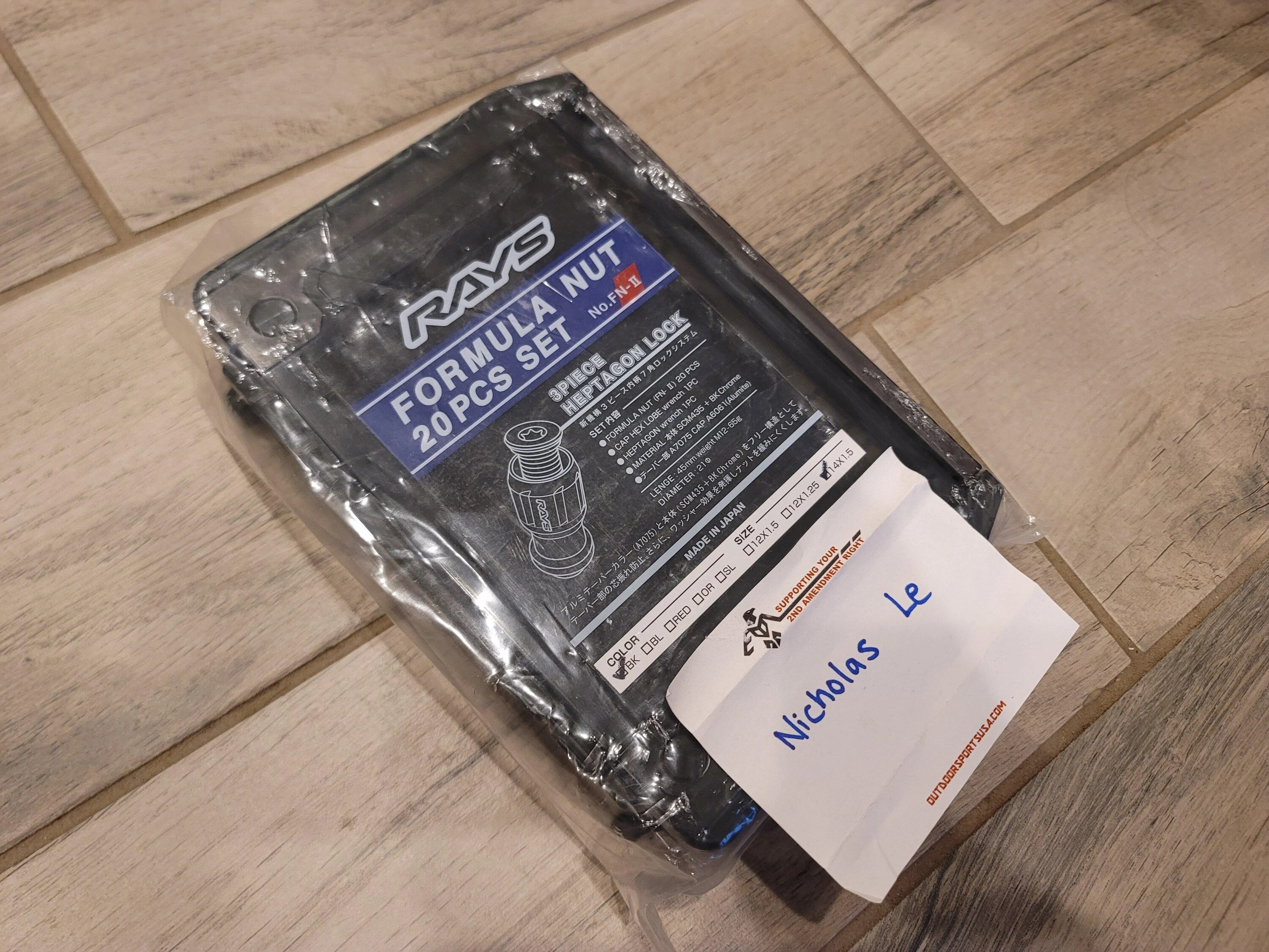 11th Gen Honda Civic (SOLD) Rays FN-II Formula Lug Nuts in Black (new) 20230901_182929