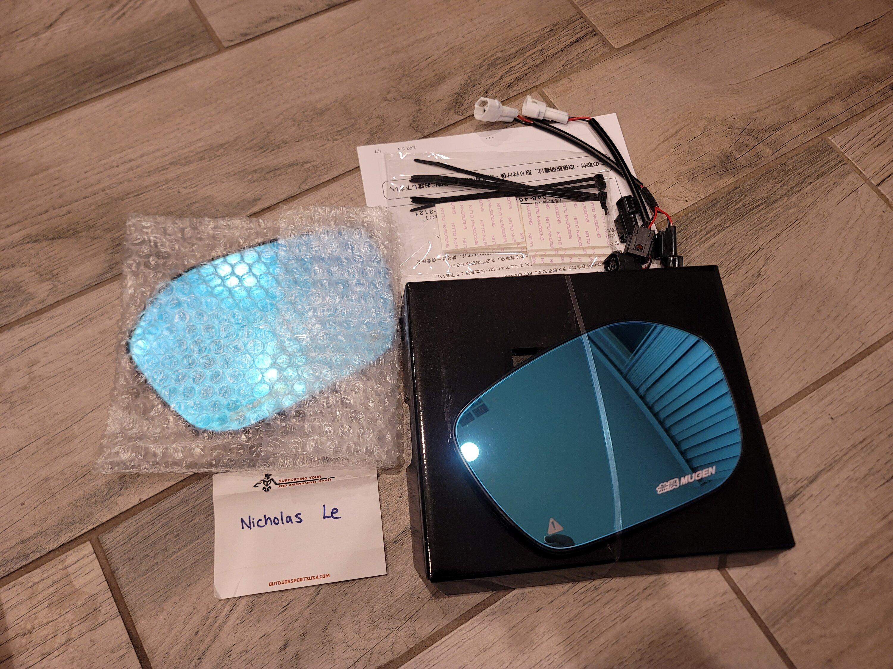 11th Gen Honda Civic SOLD!!! Mugen Side View Mirror Replacement (New) 20230901_184515