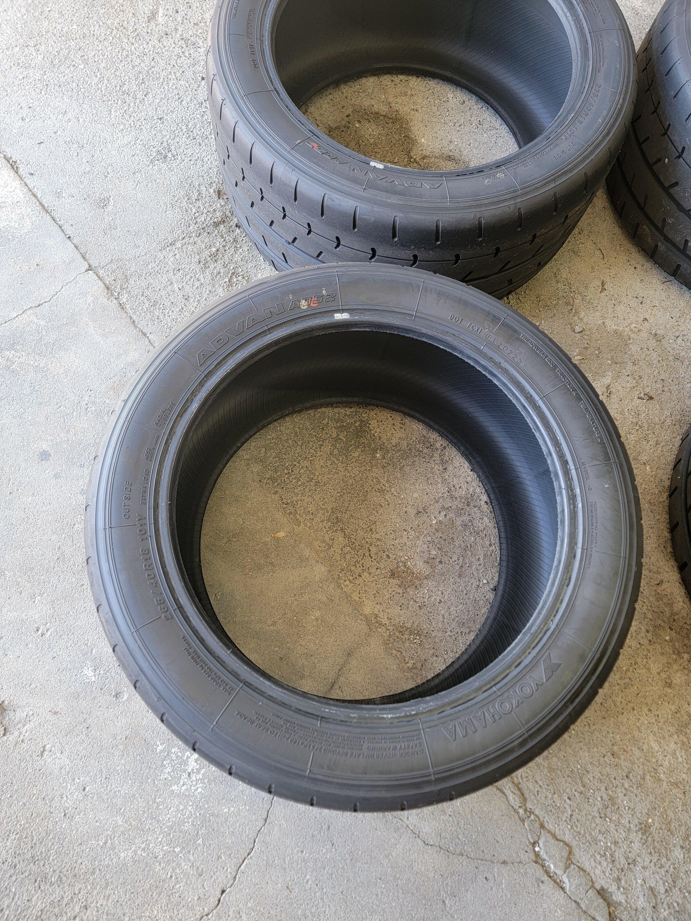 11th Gen Honda Civic Advan a052 tires - 265/40/18 - Used for 600 miles! 20231016_134218