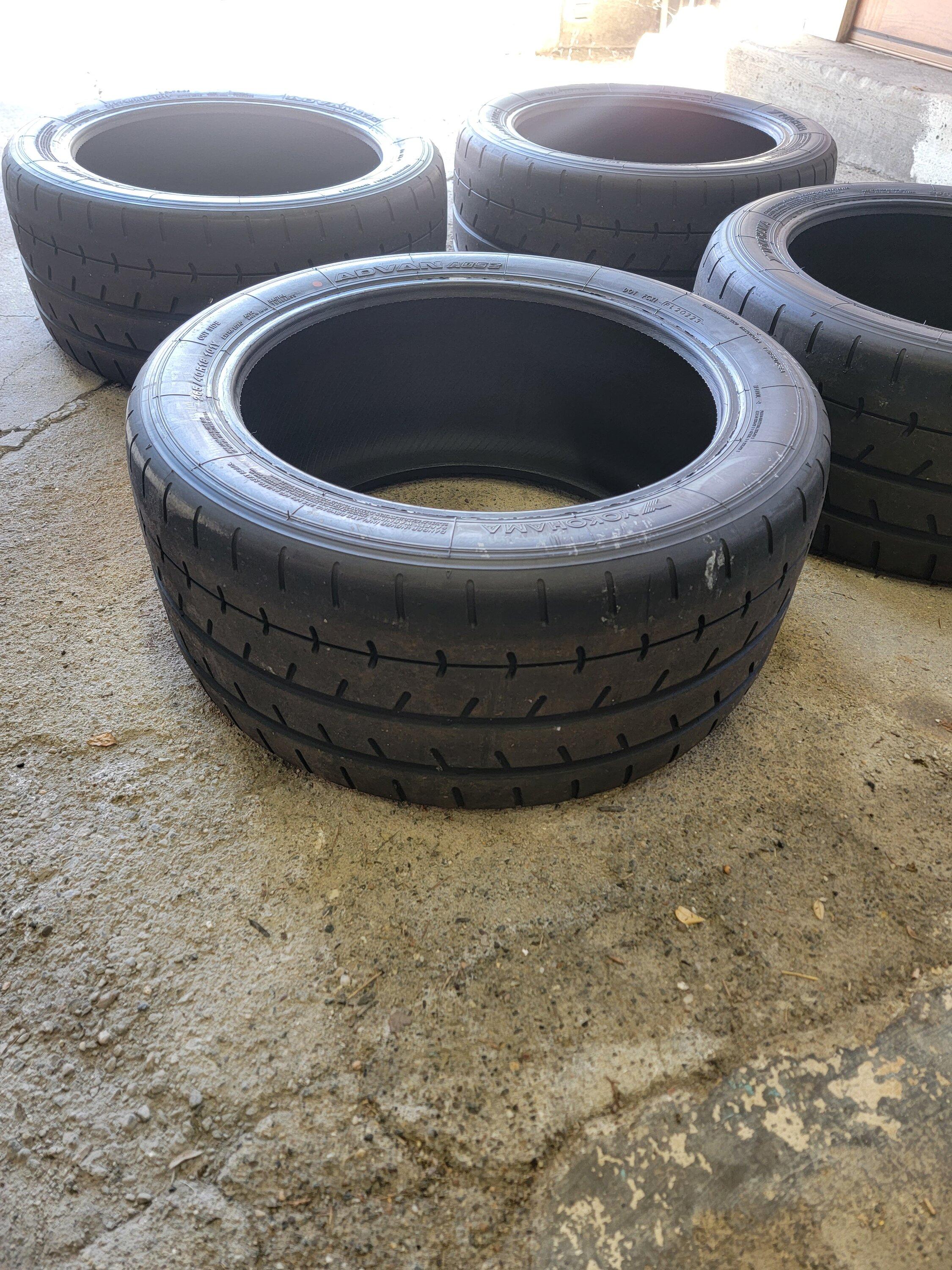 11th Gen Honda Civic Advan a052 tires - 265/40/18 - Used for 600 miles! 20231016_134246