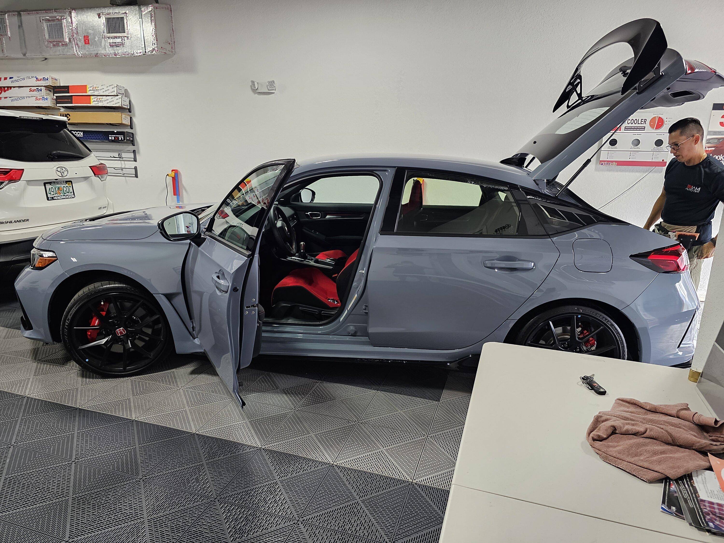 11th Gen Honda Civic Damage and other issues with tint install, how would you react? 20231202_094526