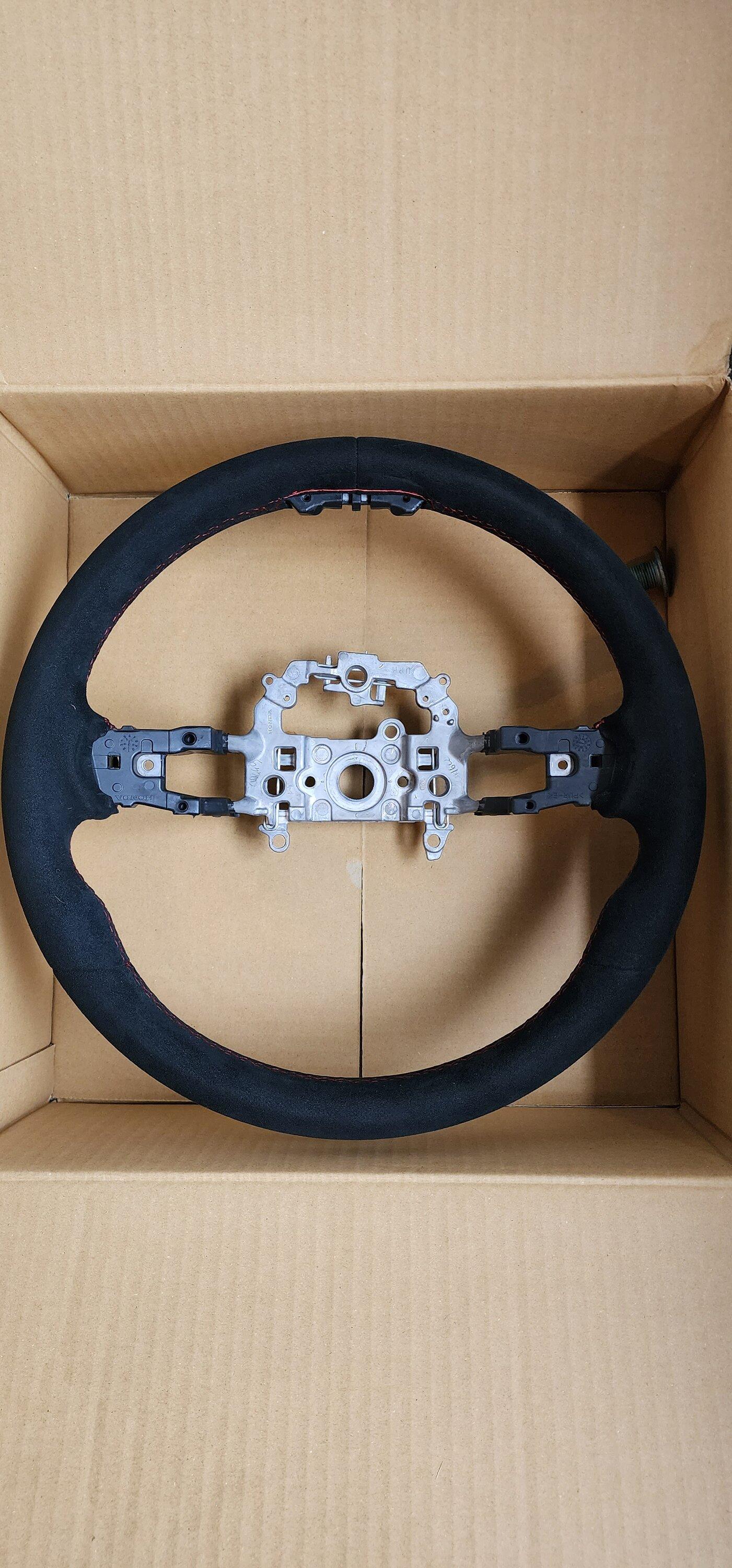 11th Gen Honda Civic Like New FL5 Type R Alcantara Steering Wheel, Stock Shift Knob, Floor Mats 20231203_113500