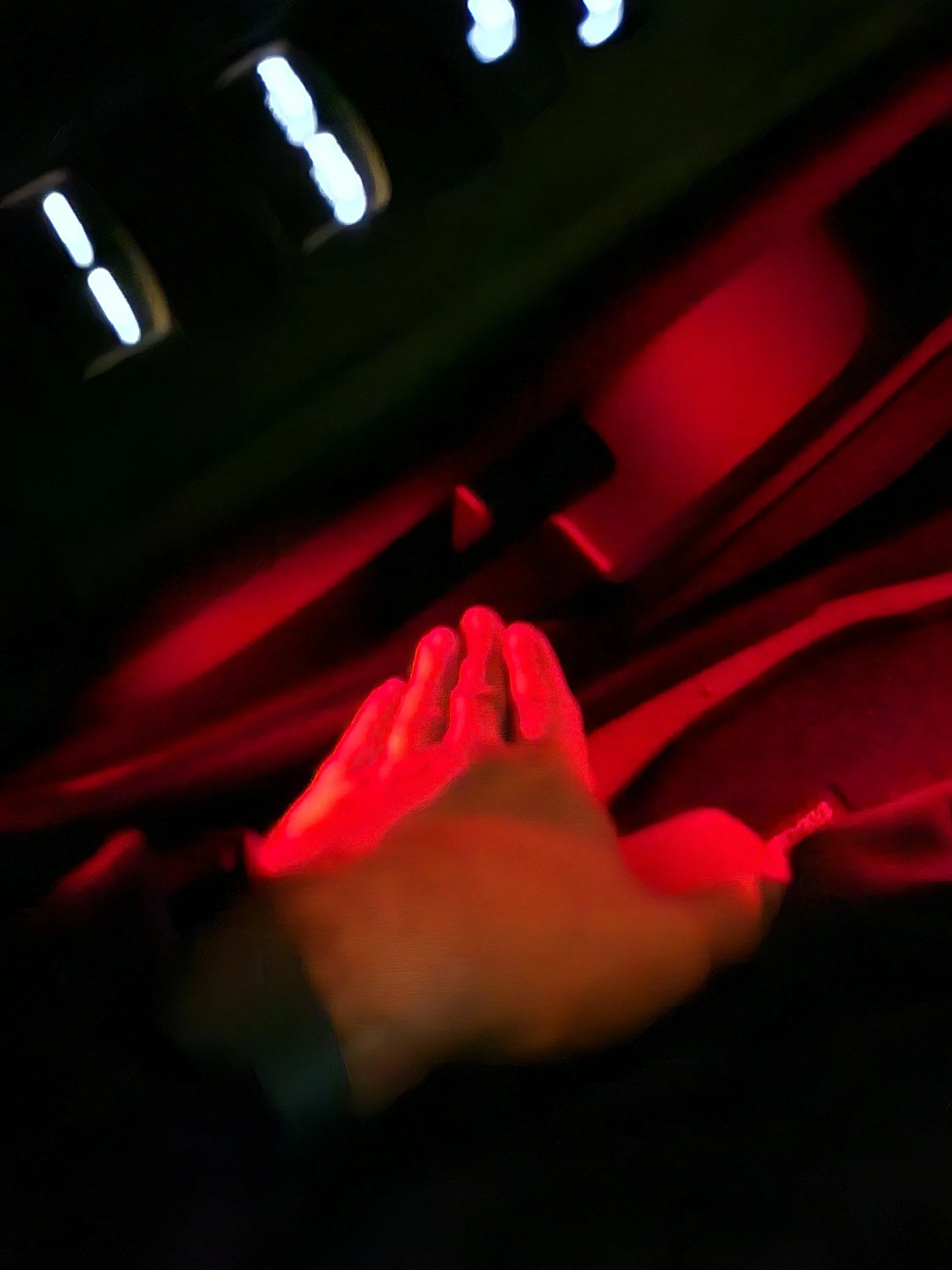 11th Gen Honda Civic JDM Honda Access Interior LED Door Lights and Center Console Lights installed. 20240113_195843