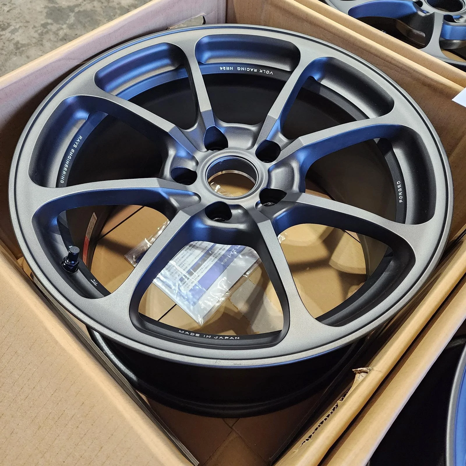 11th Gen Honda Civic VOLK NE24 18x9.5 ET45 Dark Matte Grey $2700 20240502_195456