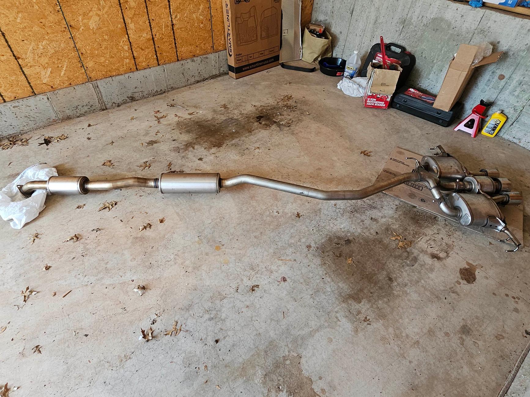 11th Gen Honda Civic Stock 2023 FL5 Exhaust System with Front Pipe 20240511_112812