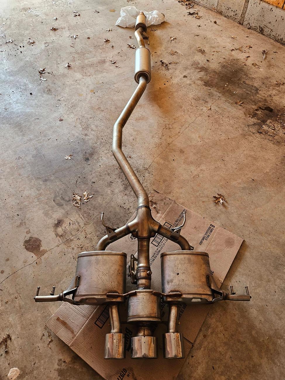 11th Gen Honda Civic Stock 2023 FL5 Exhaust System with Front Pipe 20240511_112845