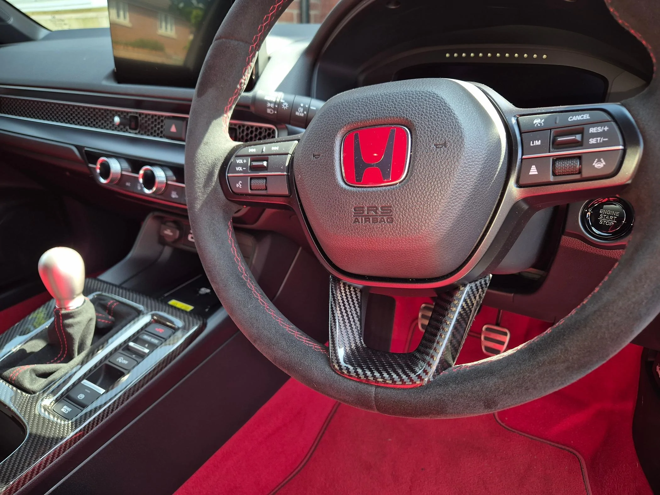 11th Gen Honda Civic Transforming my interior with some Carbon Fiber 😋 from CarbonMyRide 20240511_145855