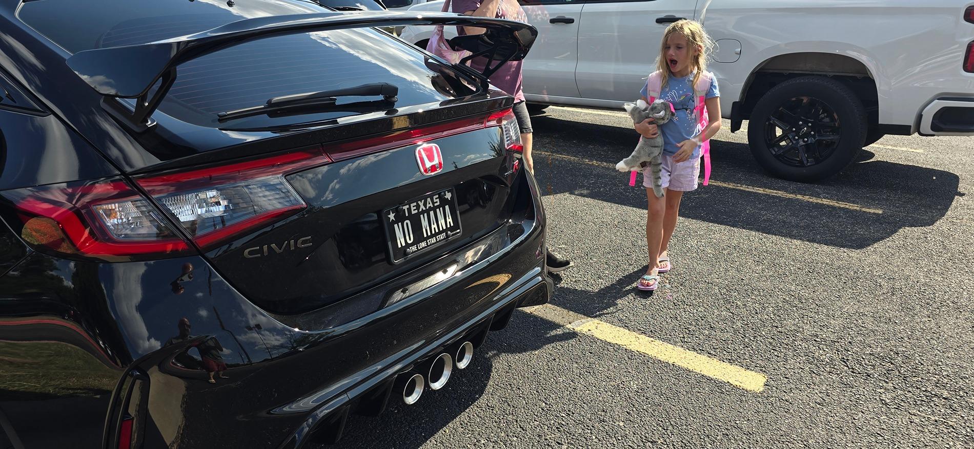 11th Gen Honda Civic FL5 Vanity Plate Hall of Fame 20240812_165937