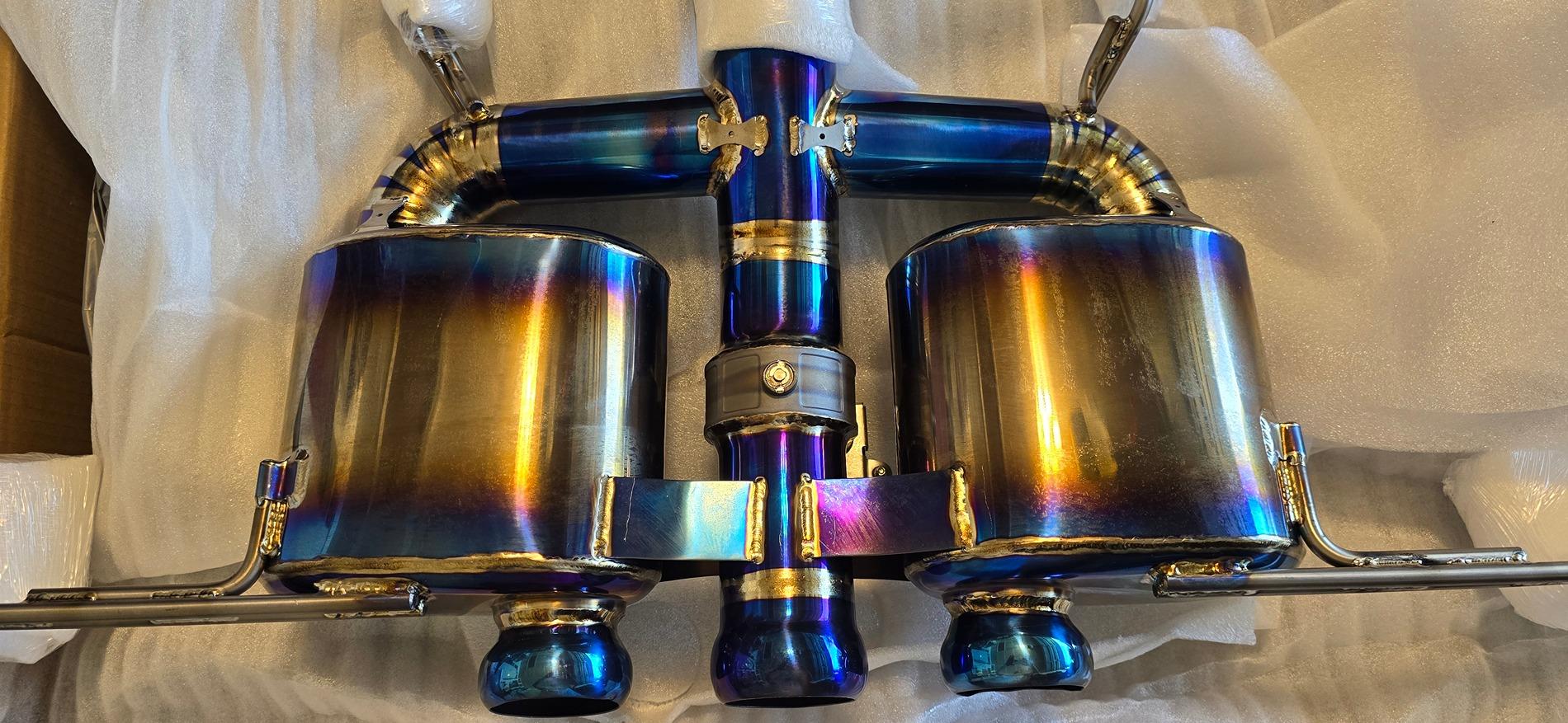 11th Gen Honda Civic CEES Exhaust - Custom fab titanium exhaust 20240816_111237