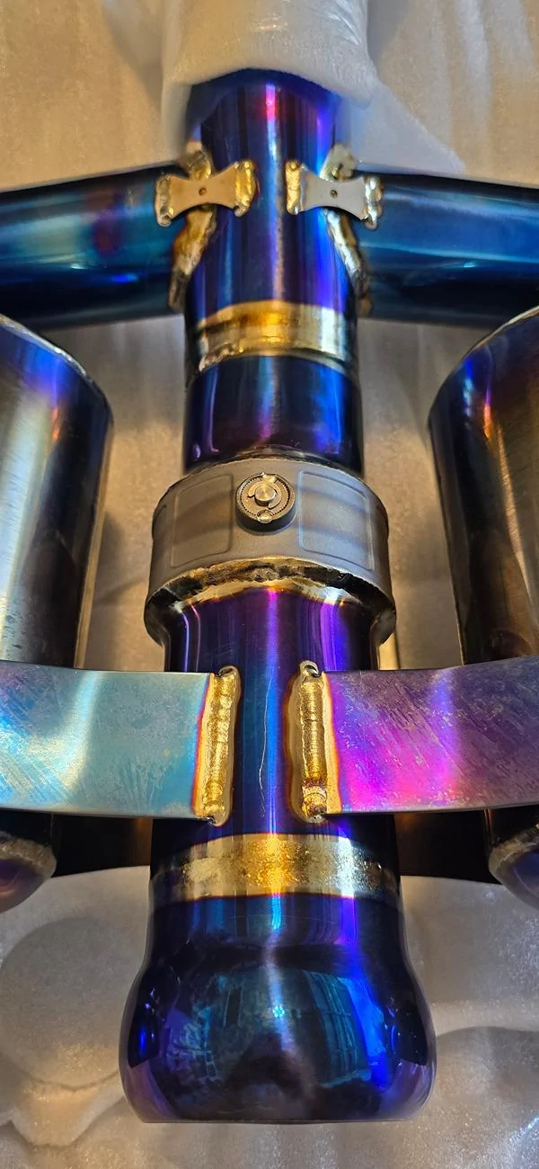 11th Gen Honda Civic CEES Exhaust - Custom fab titanium exhaust 20240816_111243