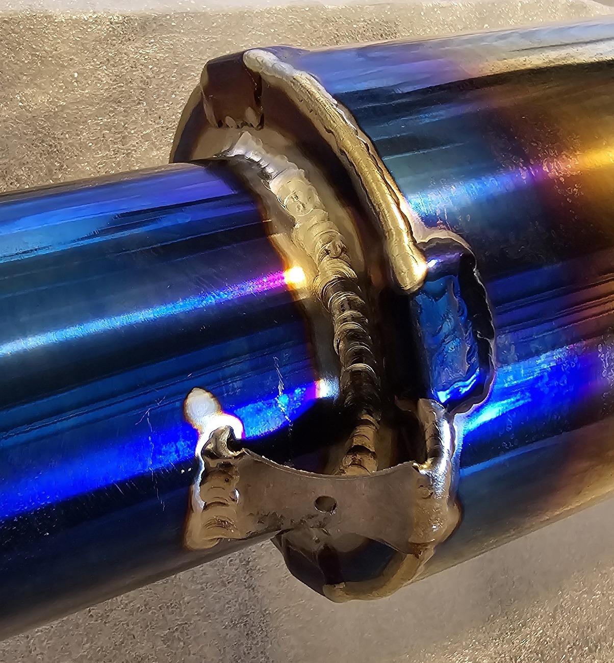 11th Gen Honda Civic CEES Exhaust - Custom fab titanium exhaust 20240816_111913