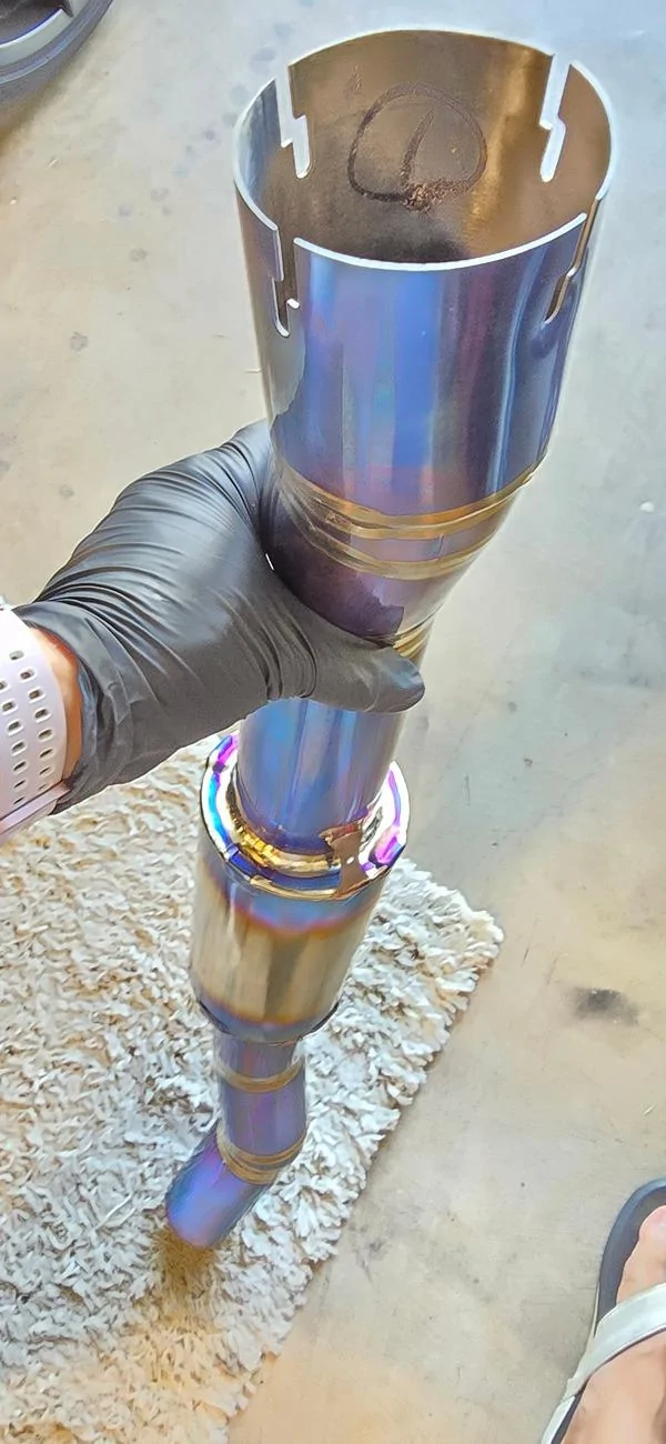 11th Gen Honda Civic CEES Exhaust - Custom fab titanium exhaust 20240816_112009