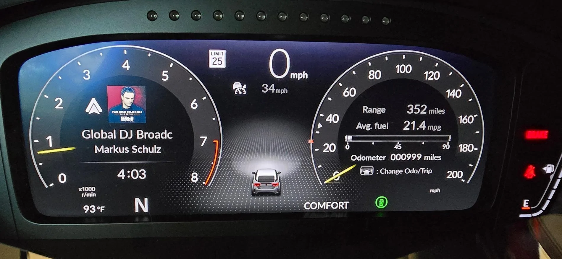 11th Gen Honda Civic Mileage check-in. 20240825_160353