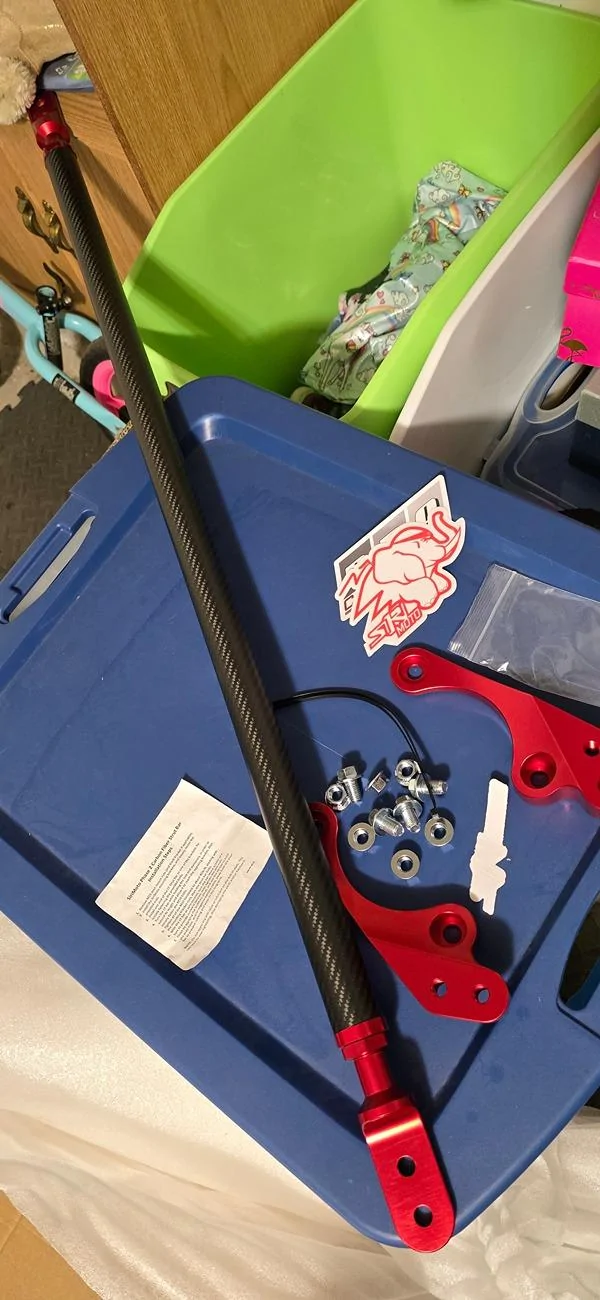 11th Gen Honda Civic SiroMoto Phase 2 Carbon Fiber strut bar installation experience on FL5 20240906_183230