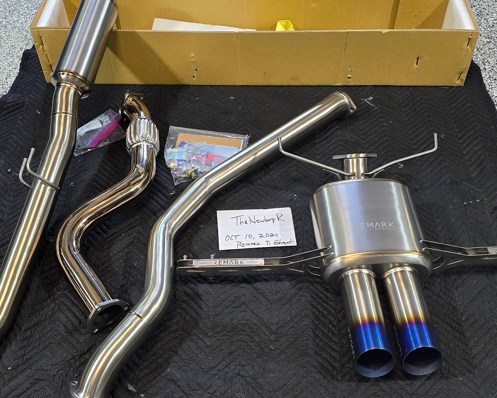 11th Gen Honda Civic SOLD -FL5 - Like New - REMARK Sports Touring Titanium Cat-Back Exhaust with Stainless Steel Front-Pipe 20241010_131938