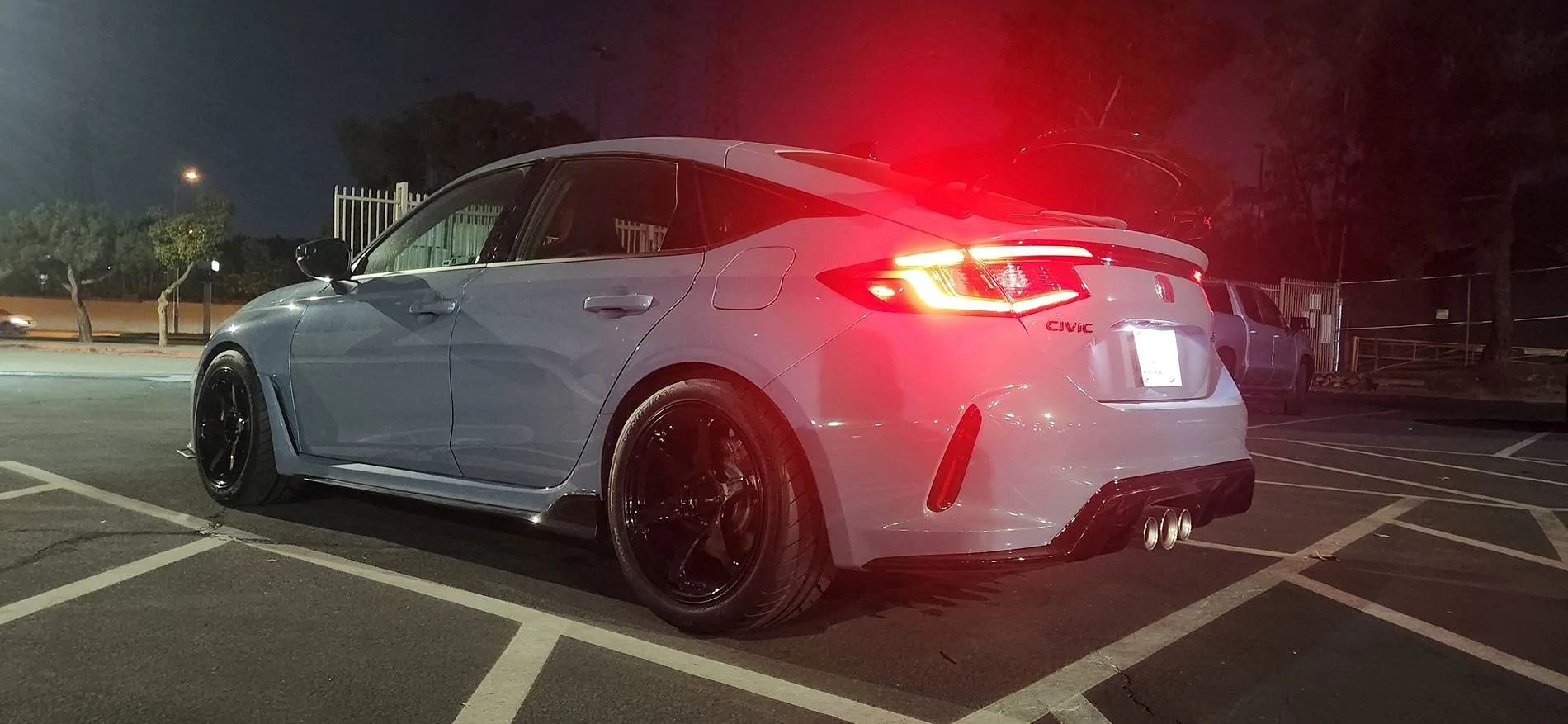 11th Gen Honda Civic FL5 with stock height 265/35/18 vs 255/40/18 20241207_175505