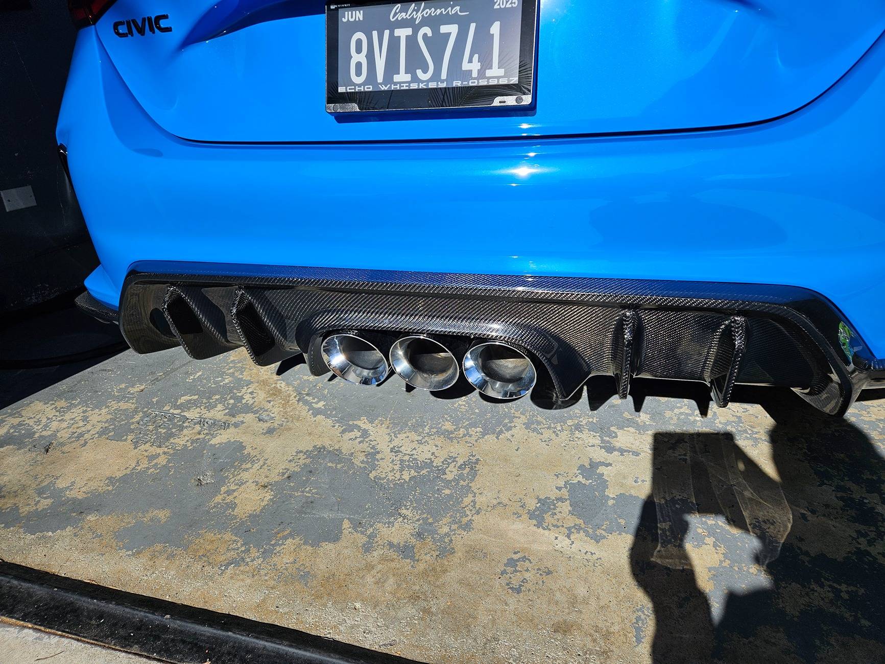 11th Gen Honda Civic ADRO CF FRONT LIP 20250107_131217