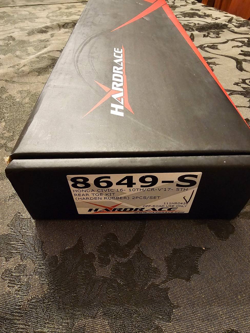 11th Gen Honda Civic FS: Hardrace Rear Toe Arm (Rubber Bushings) 20250112_222125