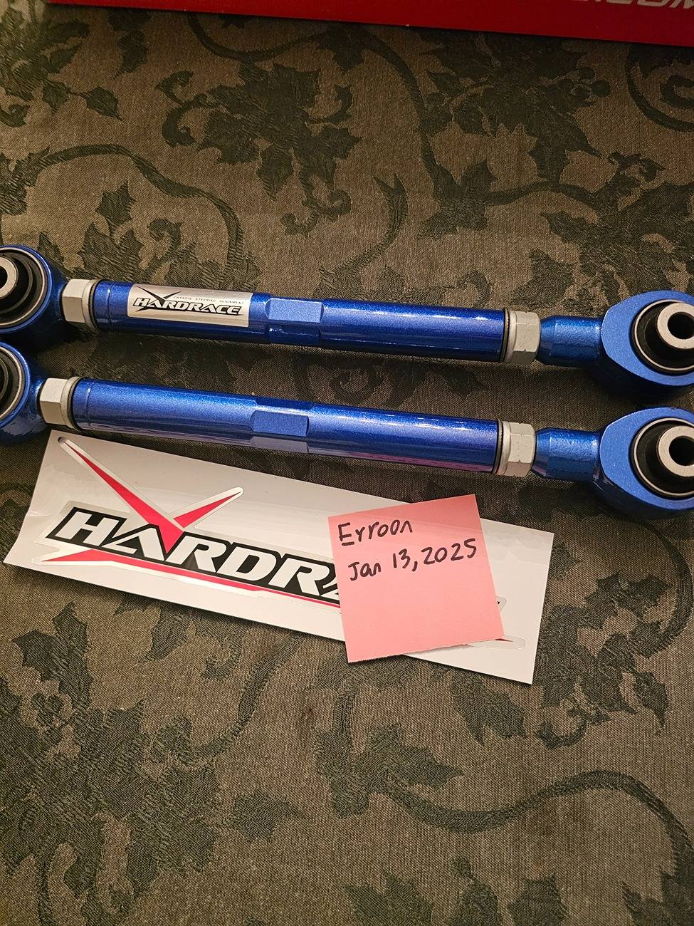 11th Gen Honda Civic FS: Hardrace Rear Toe Arm (Rubber Bushings) 20250112_224432