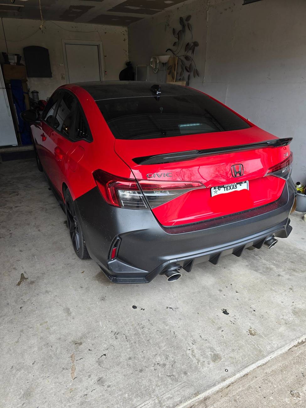11th Gen Honda Civic Installed TypeR style bumper! 20250328_131751