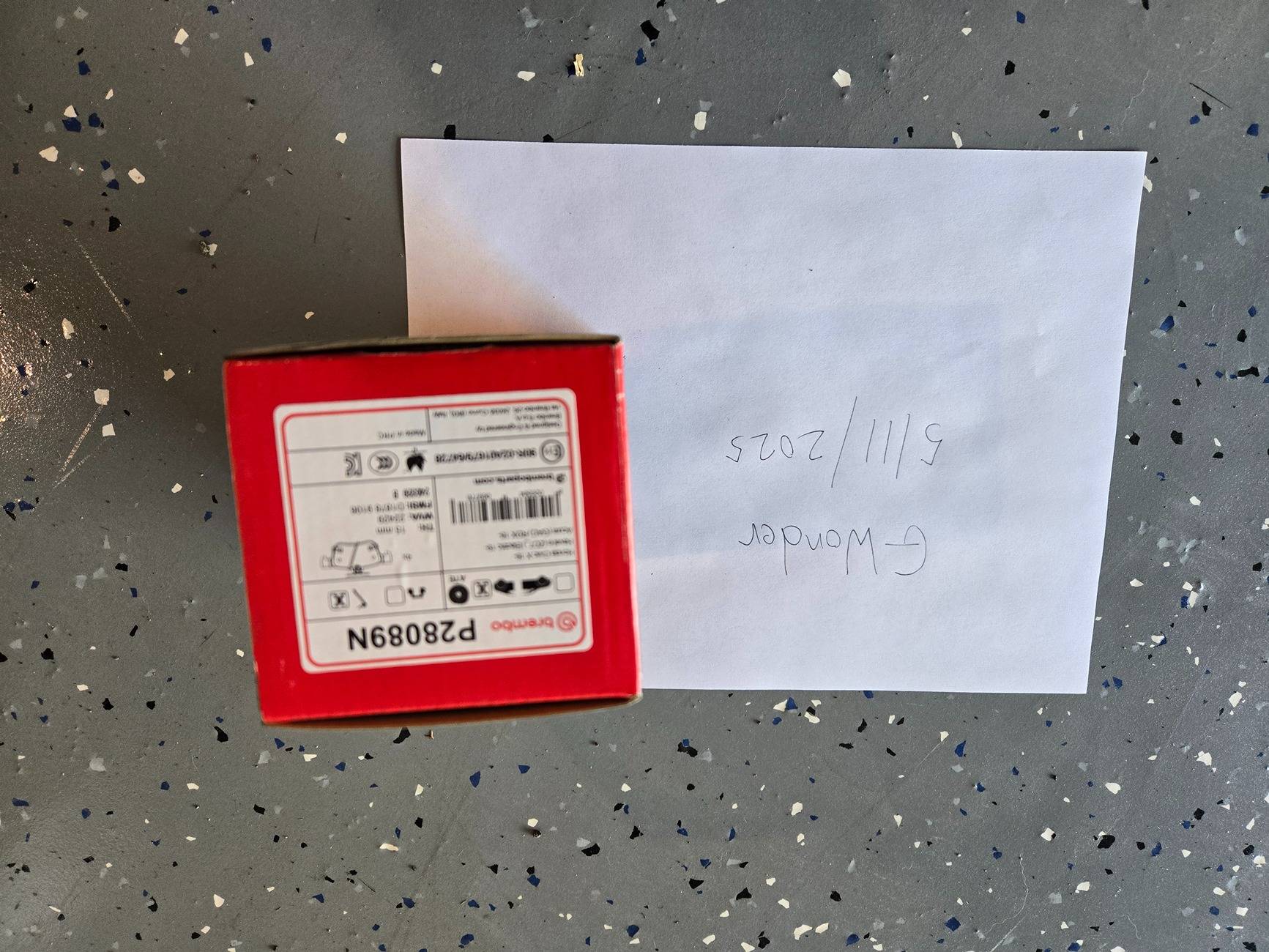 11th Gen Honda Civic Brand new rear track pads and a set of used daily rear pads 20250511_092914