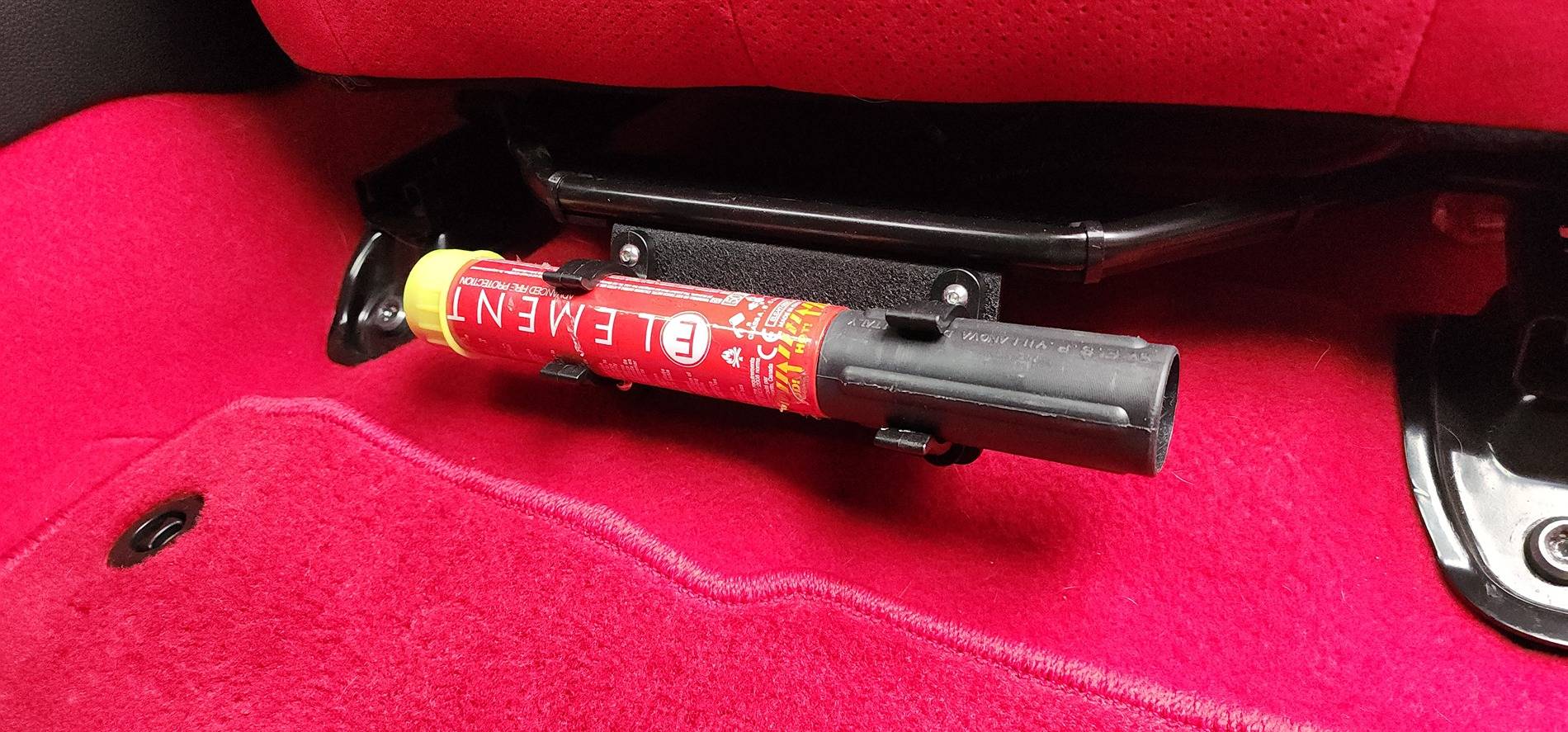 11th Gen Honda Civic WOT Performance Element fire extinguisher seat mount. 20250605_200150