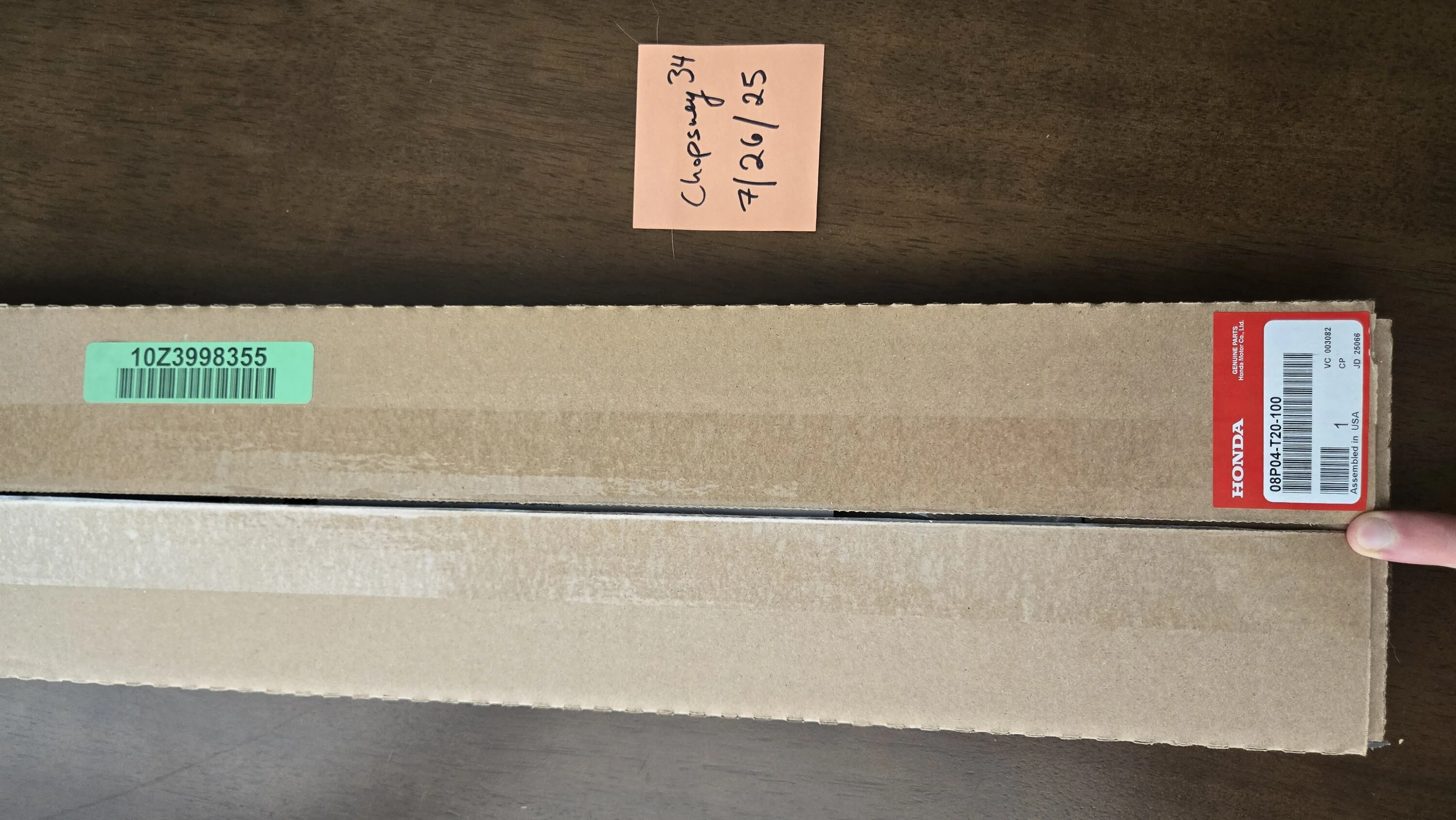 11th Gen Honda Civic SOLD: Honda OEM Door Sill Protection Film Kit (08P04-T20-100) 20250726_095330