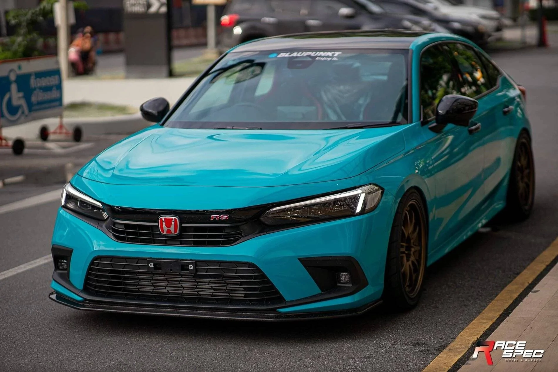 11th Gen Honda Civic 2022 Civic RS Sedan with wrap and front bumper nose black-out 242201660_1652401808282983_7298119242753202174_n