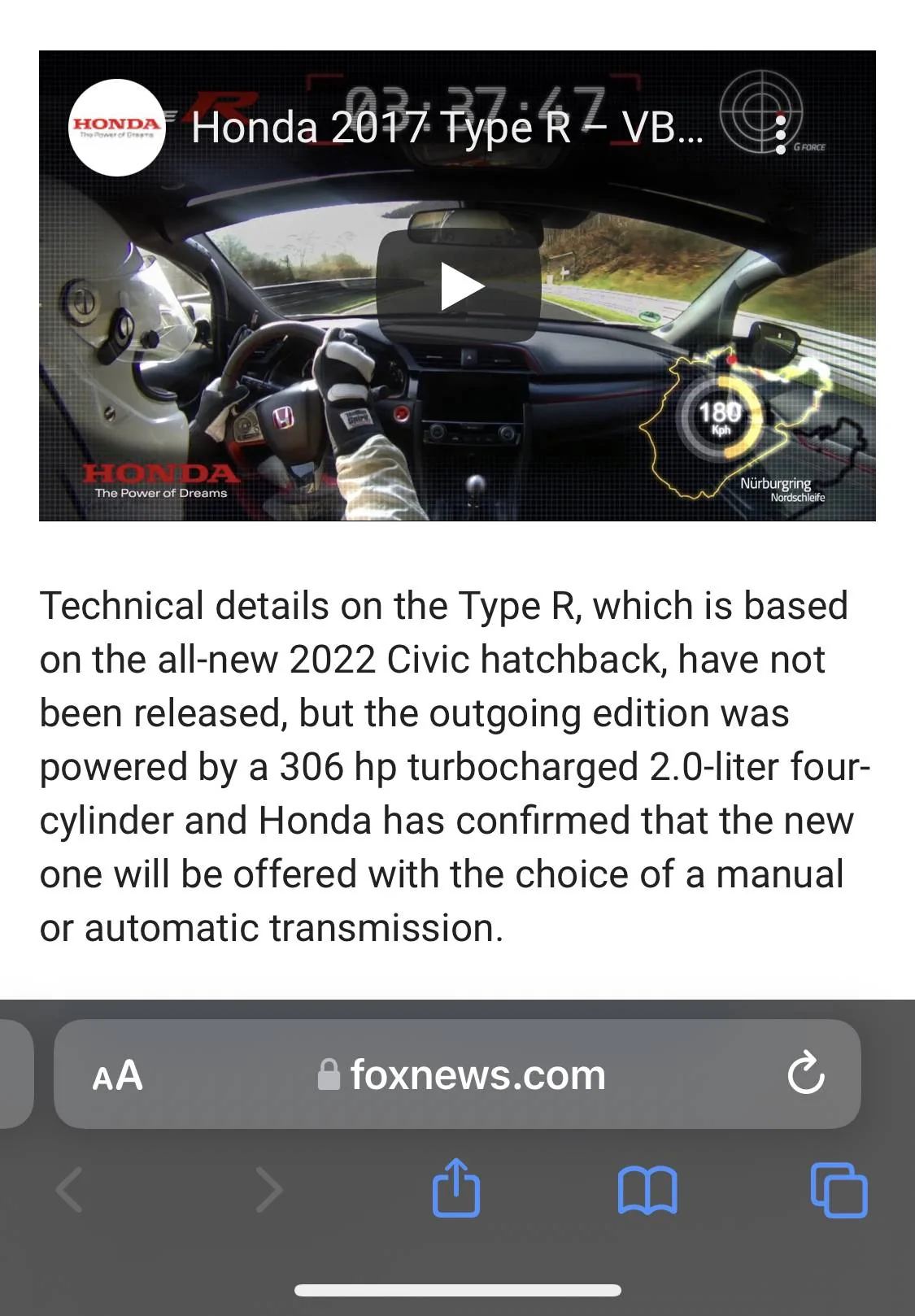 11th Gen Honda Civic This can’t be right?!?!? ? Automatic Type R?? 264C2778-CE9C-4612-AACC-DBED7B2D382F