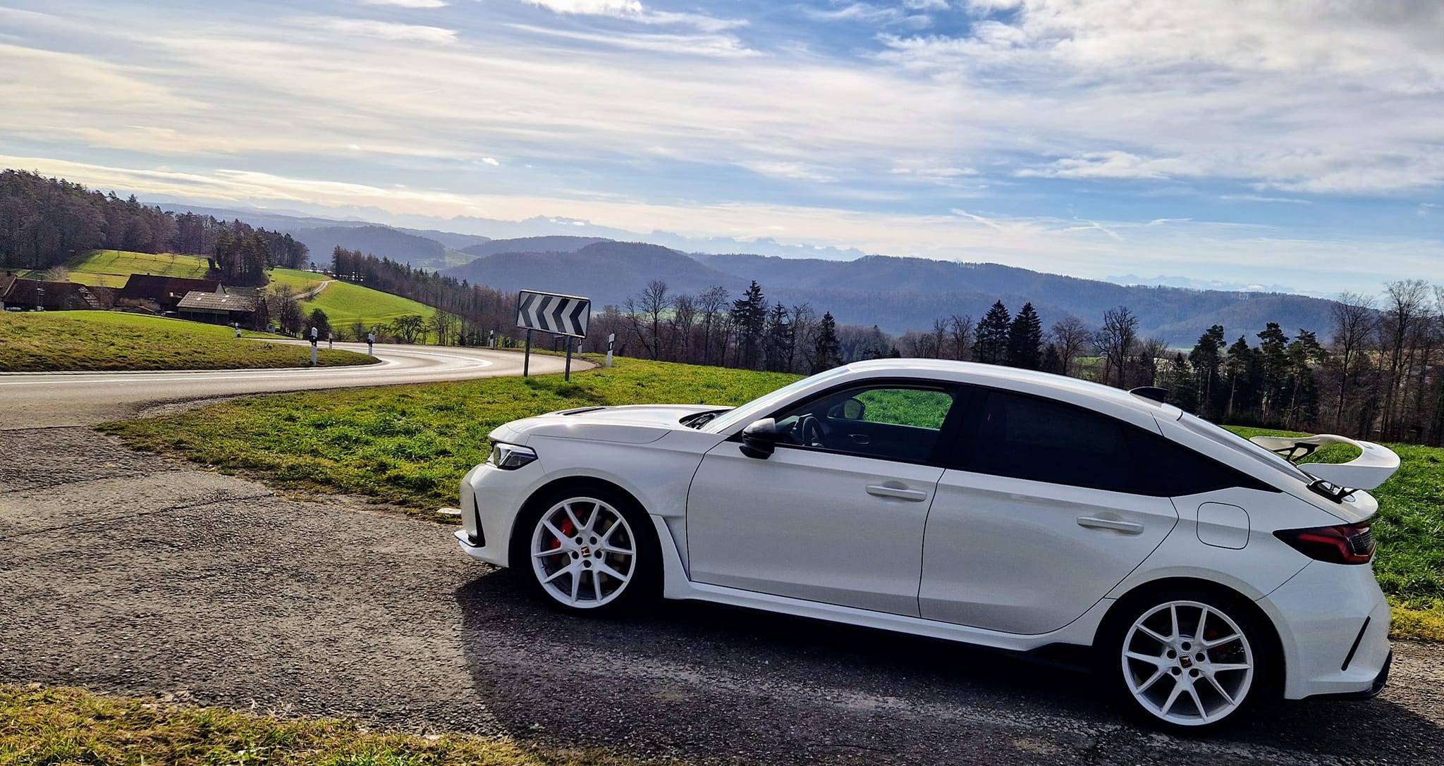 11th Gen Honda Civic Championship White FL5 Civic Type R w/ paint matched spoiler wing and OEM wheels 328138685_1226674034914721_2496716447553877776_n