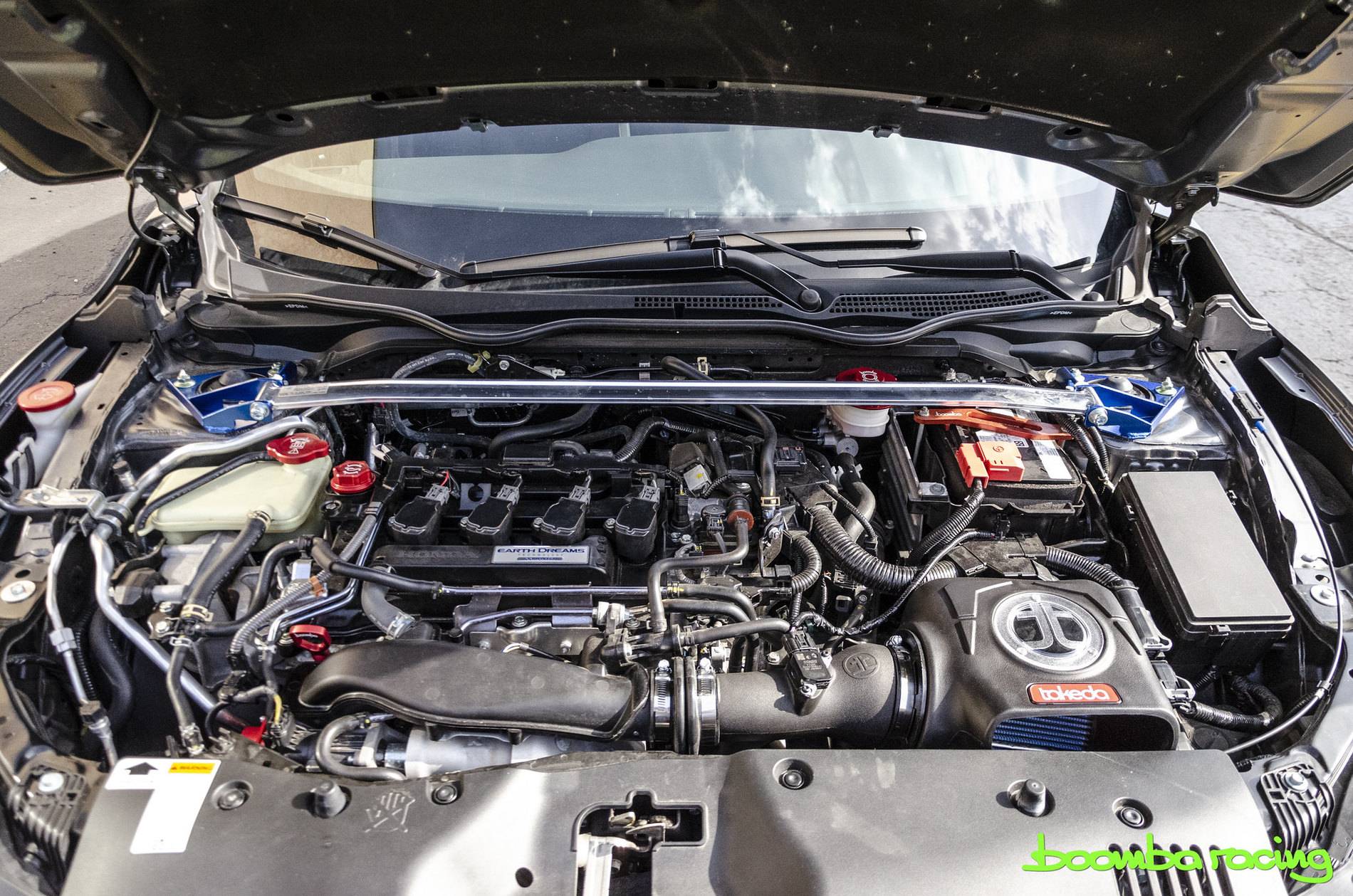 11th Gen Honda Civic Battery Tie Downs Available Now! 2 Styles - Boomba Racing 33987870328_215135f25f_k