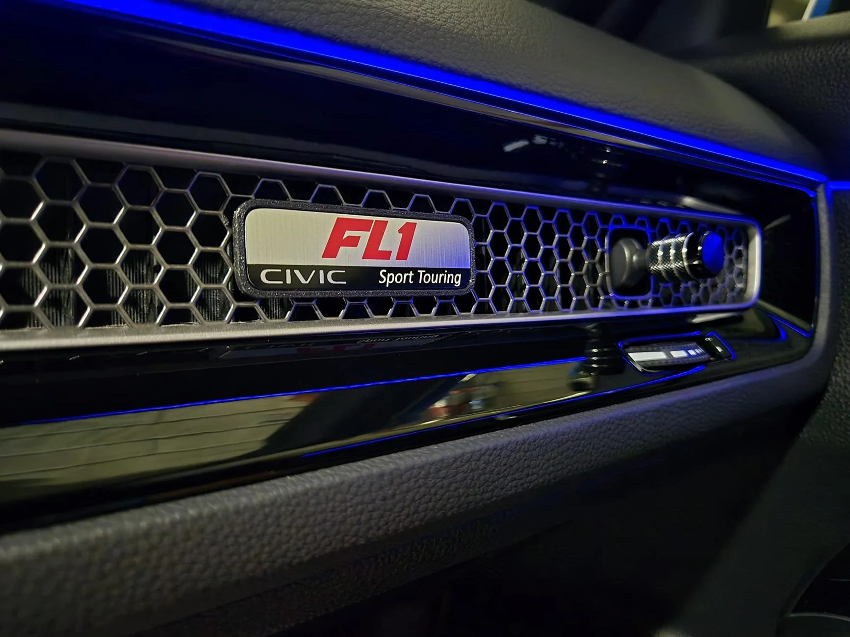 11th Gen Honda Civic FL5 style dashboard serial number plates Si & FL1 34