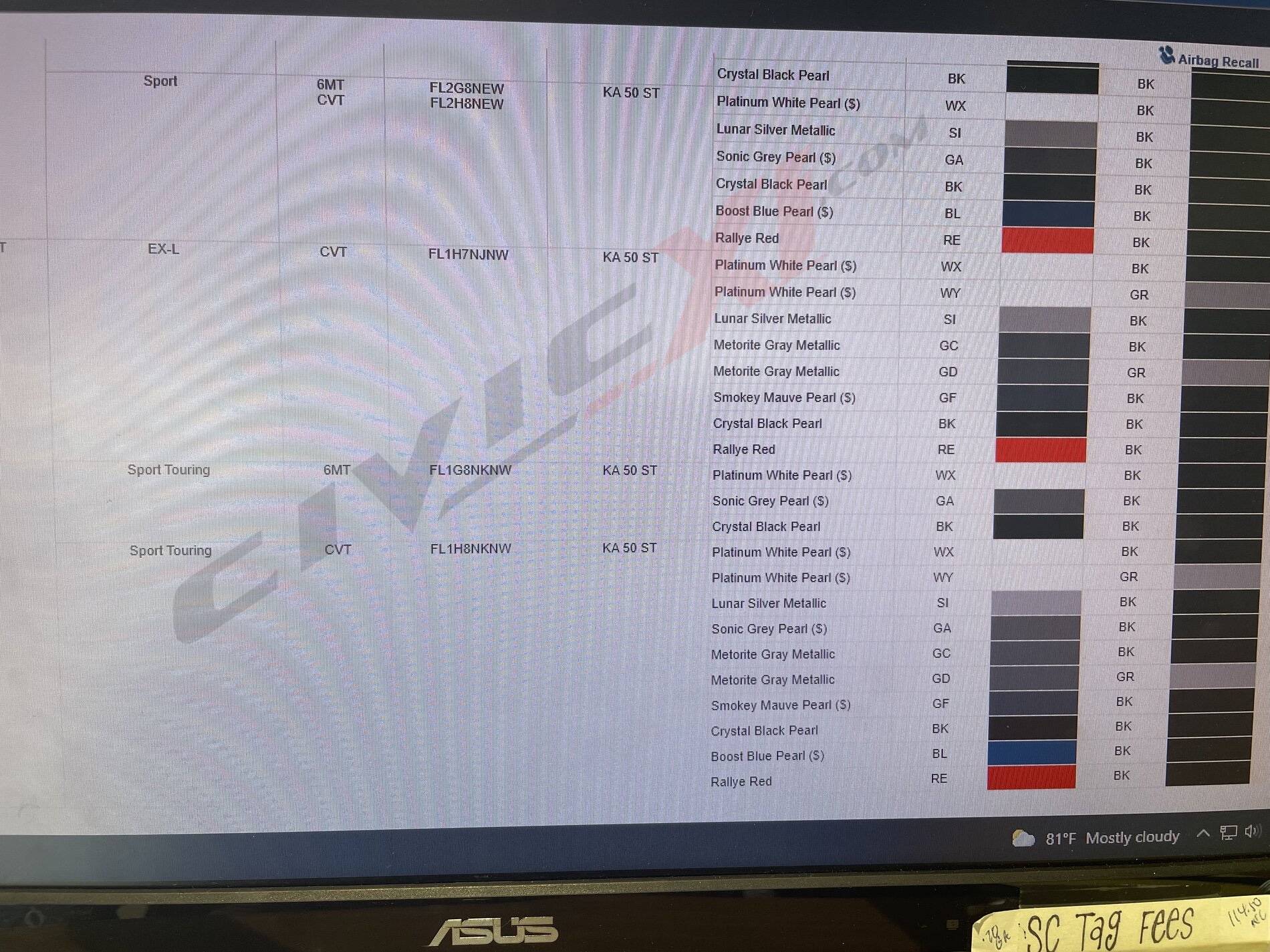 11th Gen Honda Civic Colors for Touring Manual transmission? 399546B9-8546-4FB0-8AA6-5E5CDB06682E